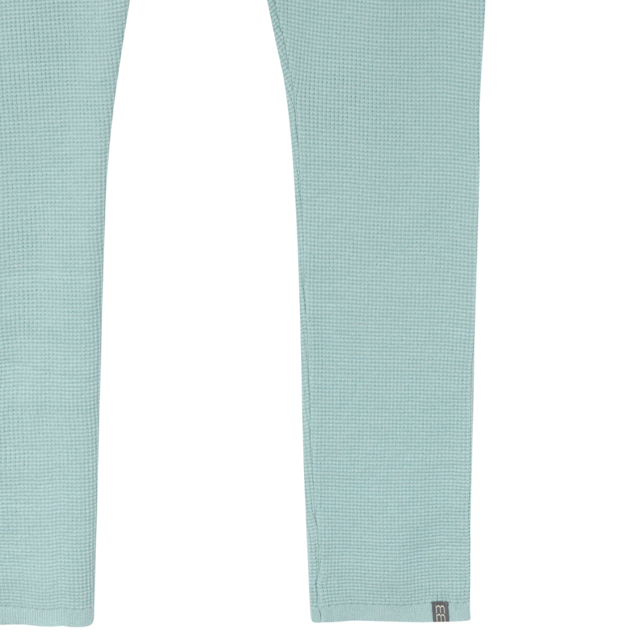 2-Piece Women's Medium Sky Hooded Waffle Top and Legging Viscose Set - Image 8