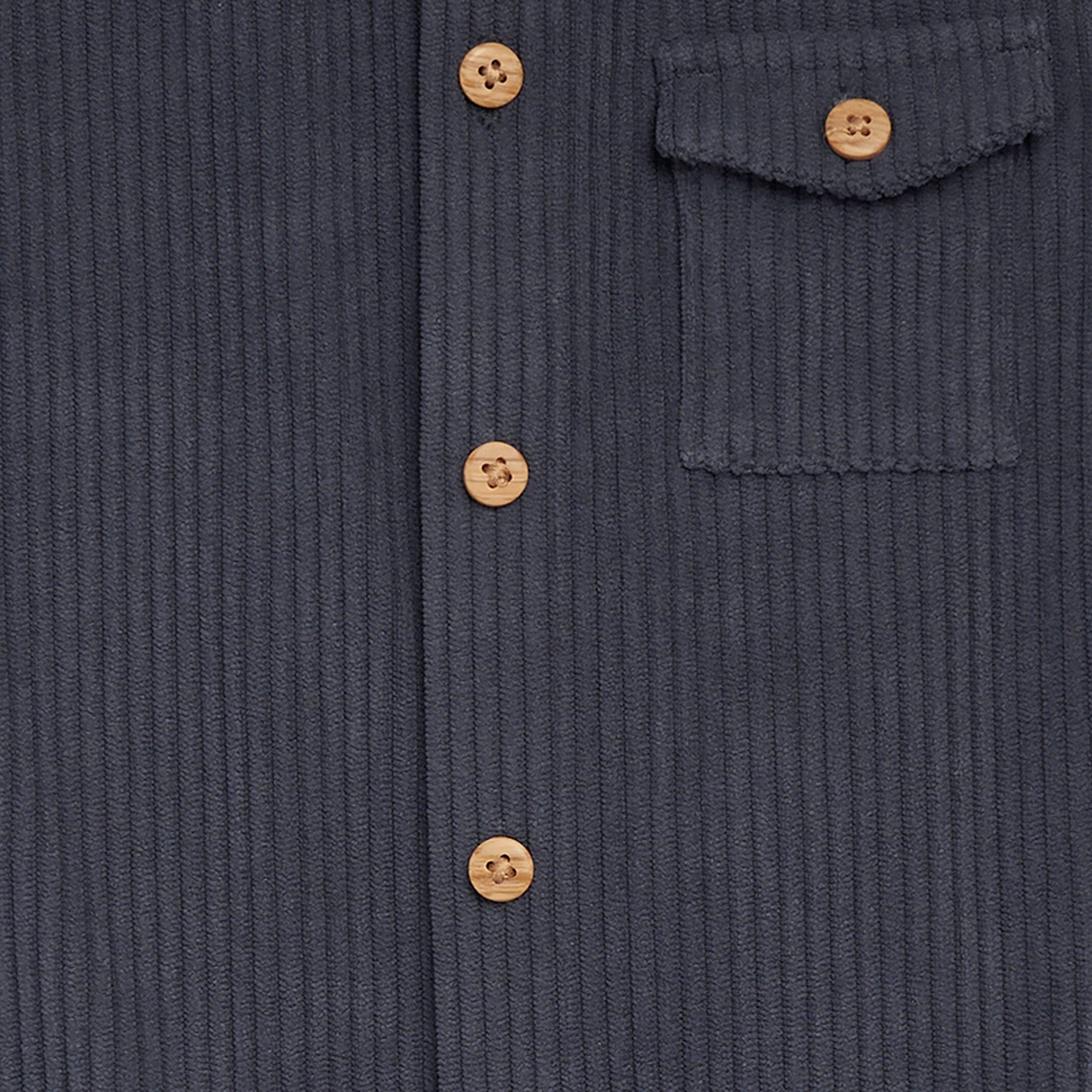 Baby Boys Navy Corduroy Romper - Image 3