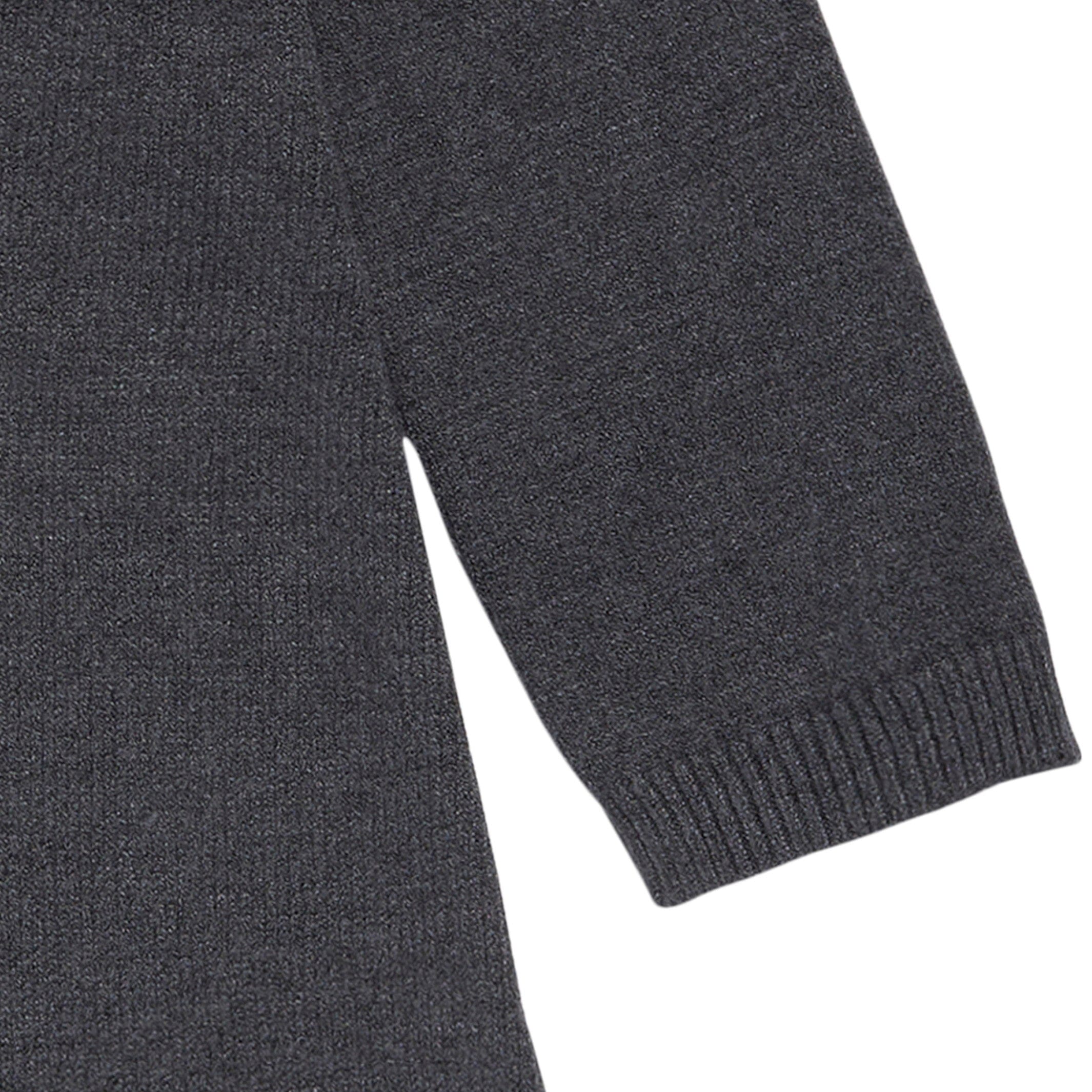 Toddler Girls Dark Grey Heather Fair Isle Viscose Sweater Dress - Image 5