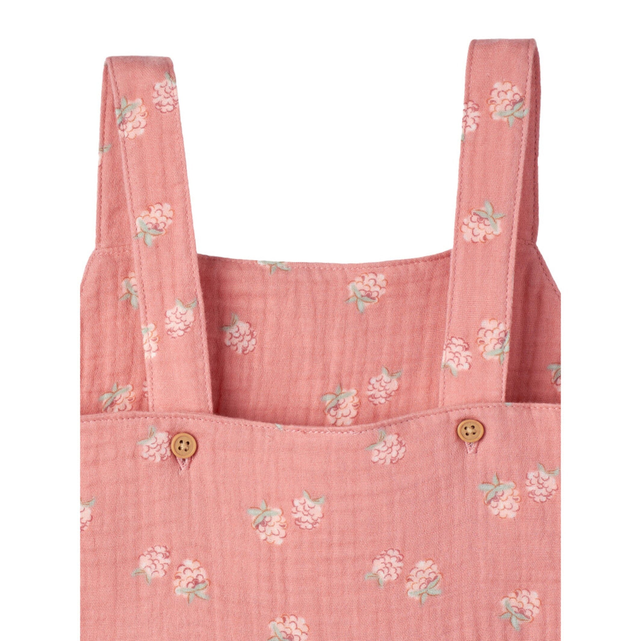 Infant & Toddler Girls Pink Raspberries Gauze Dress - Image 6