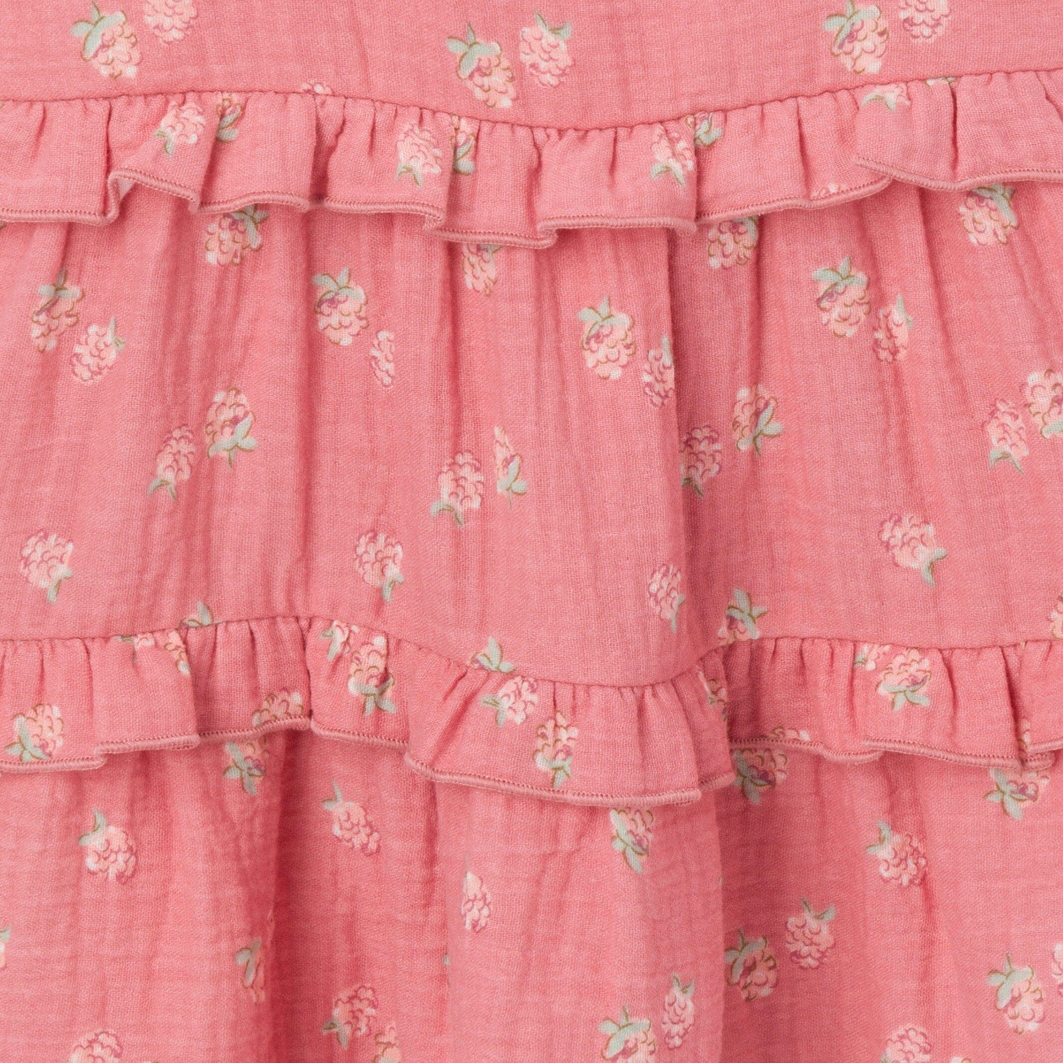 Infant & Toddler Girls Pink Raspberries Gauze Dress - Image 7