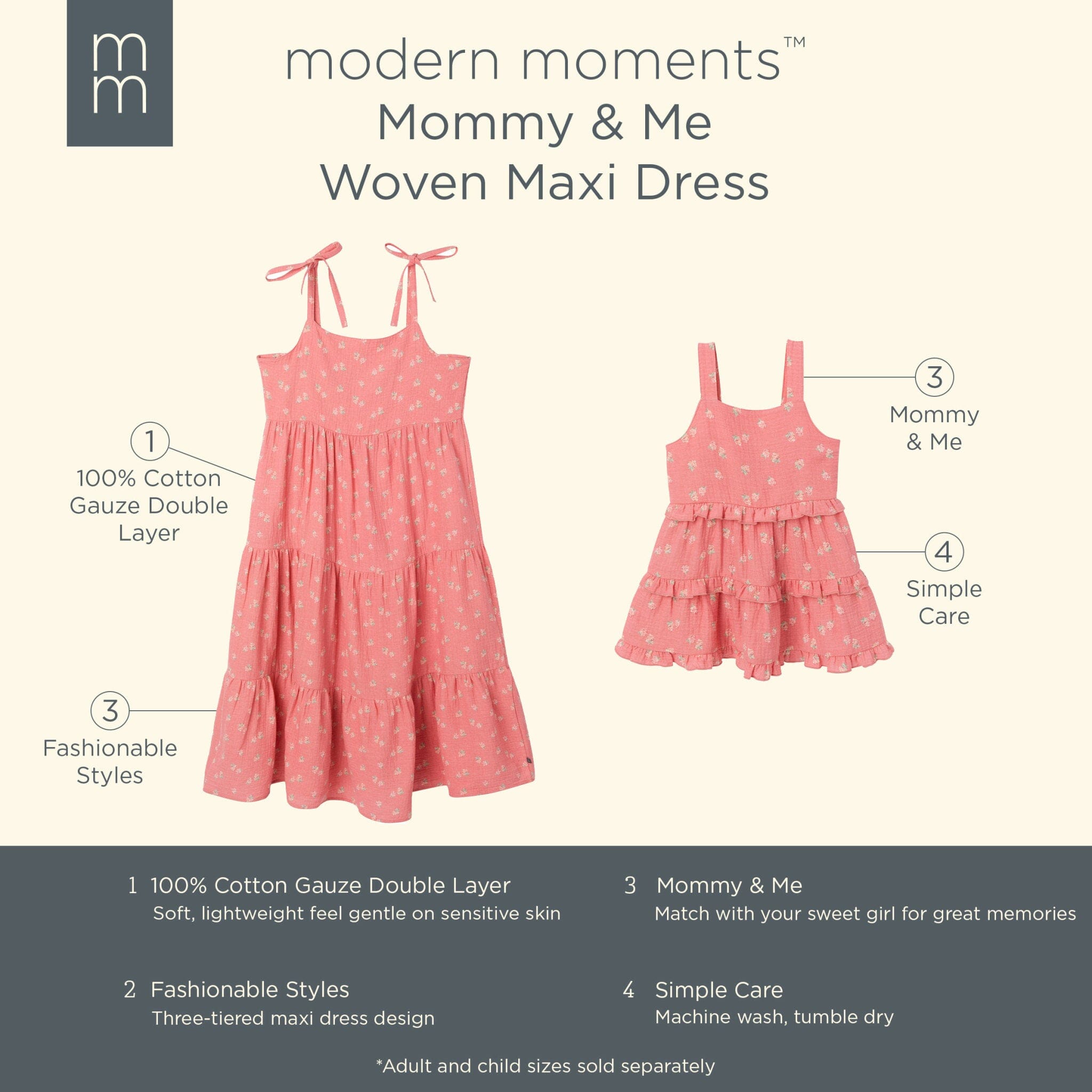 Infant & Toddler Girls Pink Raspberries Gauze Dress - Image 8