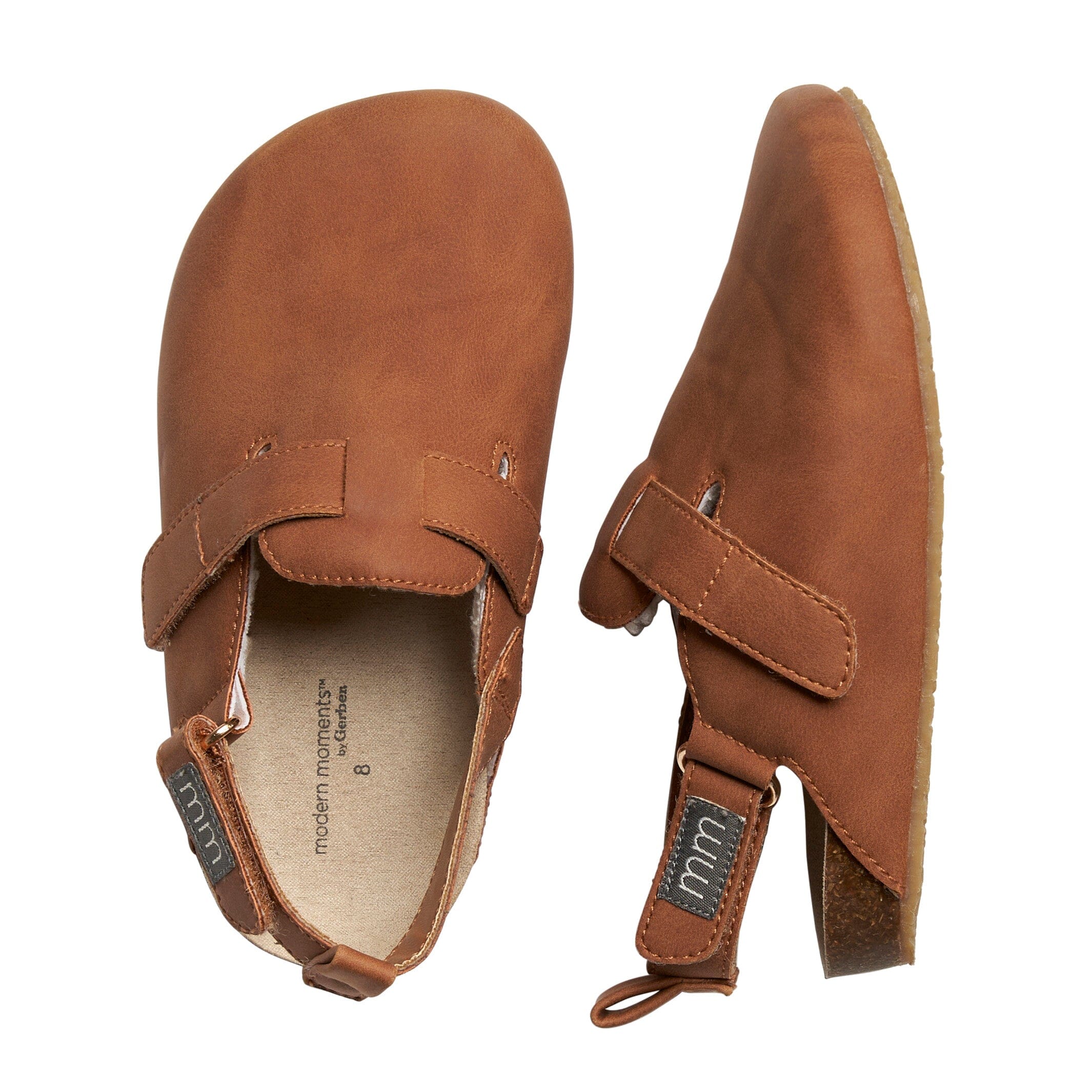 Infant & Toddler Neutral Medium Brown Clog With Strap - Image 4
