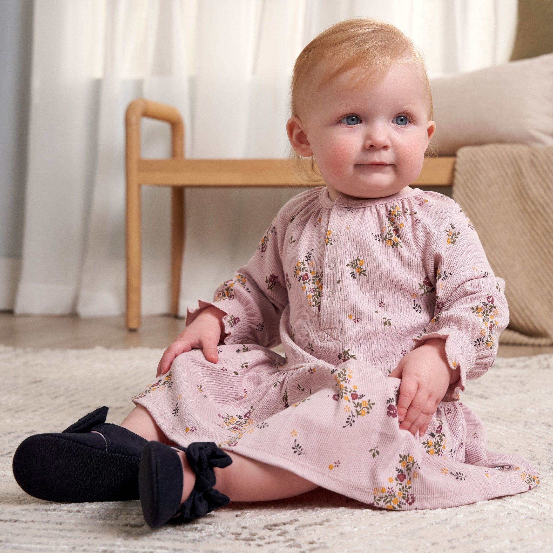 Baby Girls Floral Dress - Image 3