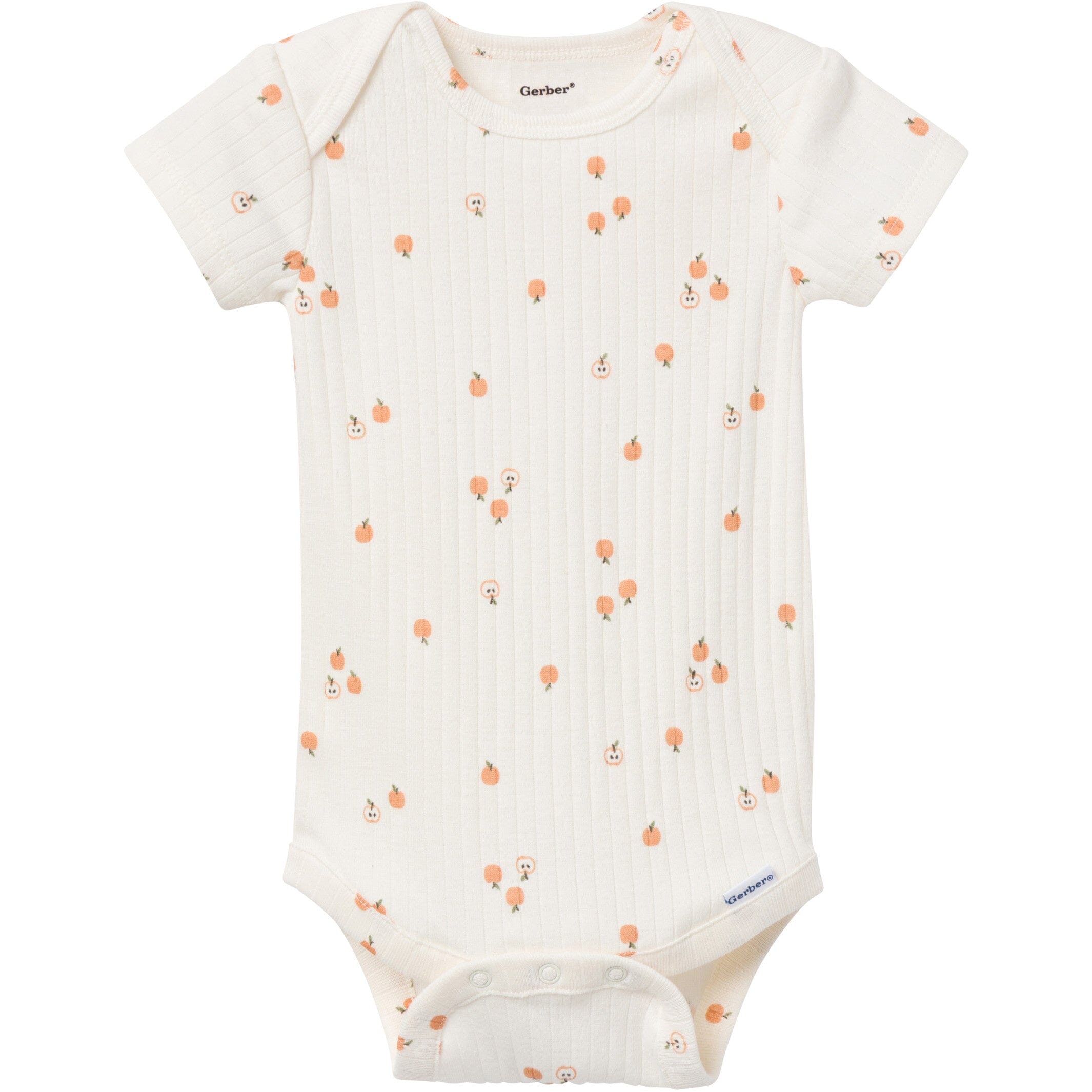 6-Pack Baby Neutral Tan Little Apples Bodysuits - Image 7