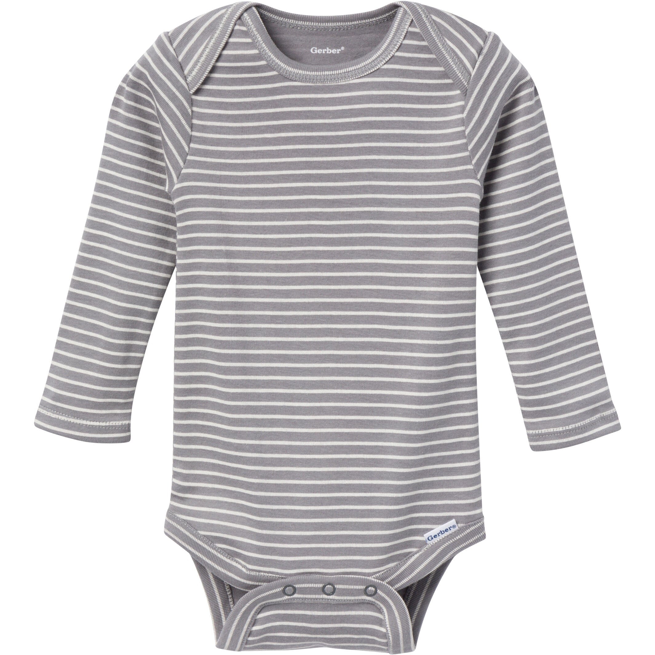 6-Pack Baby Boys Blue Plaid Bodysuits - Image 3