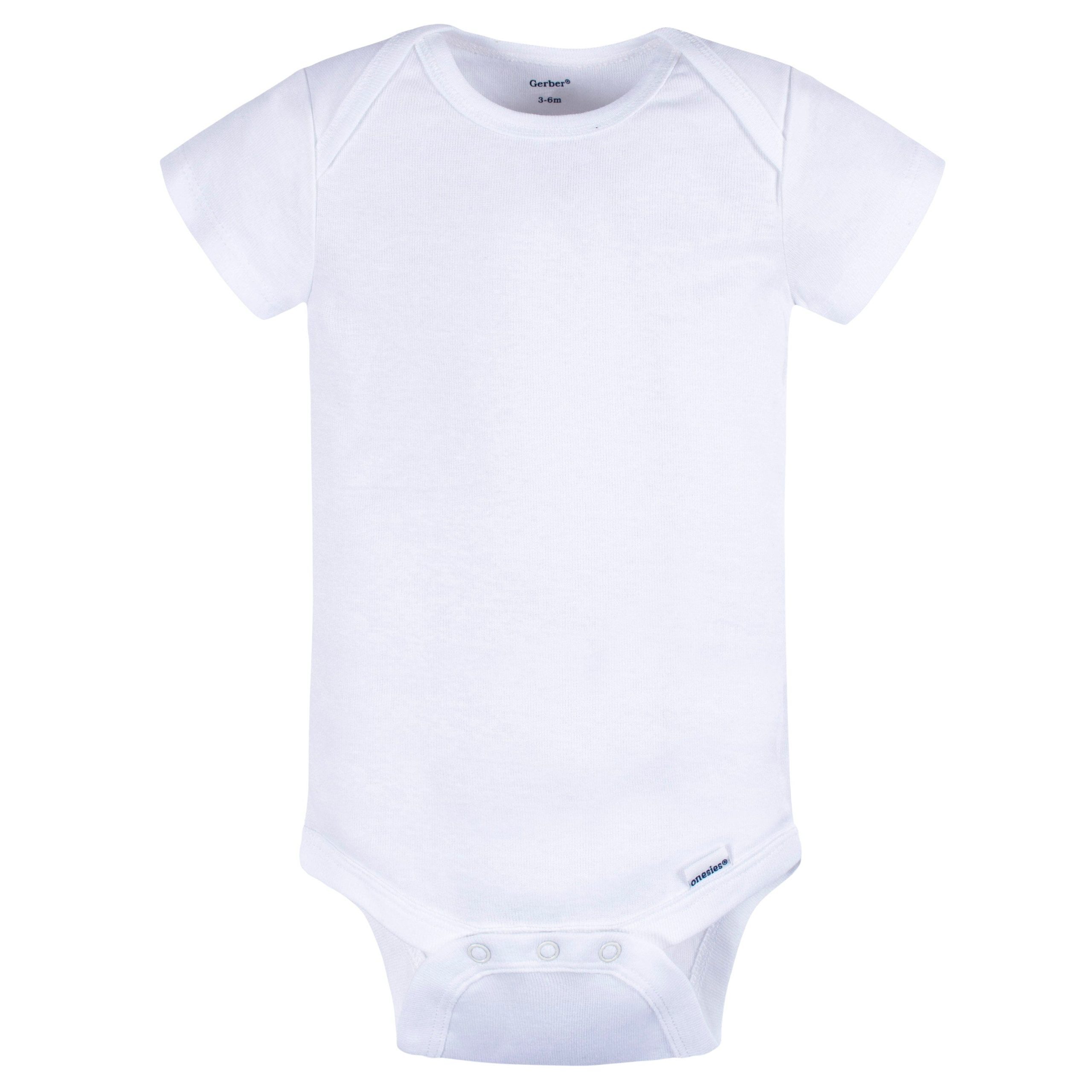 5-Pack Baby Neutral Greys Short Sleeve Onesies® Bodysuits - Image 2