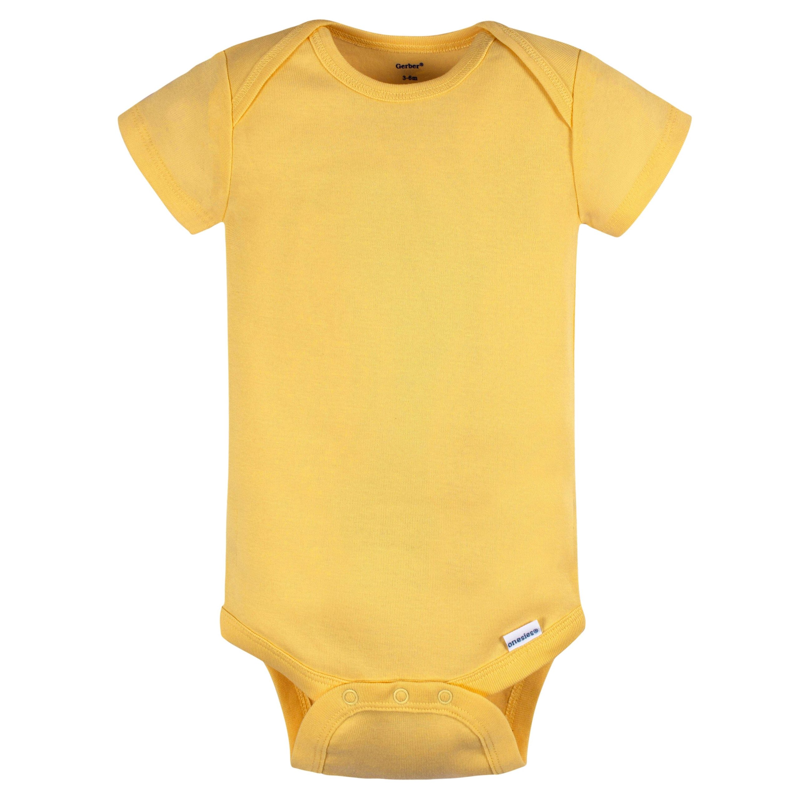 5-Pack Baby Neutral Green/ Brown Short Sleeve Onesies® Bodysuits - Image 8