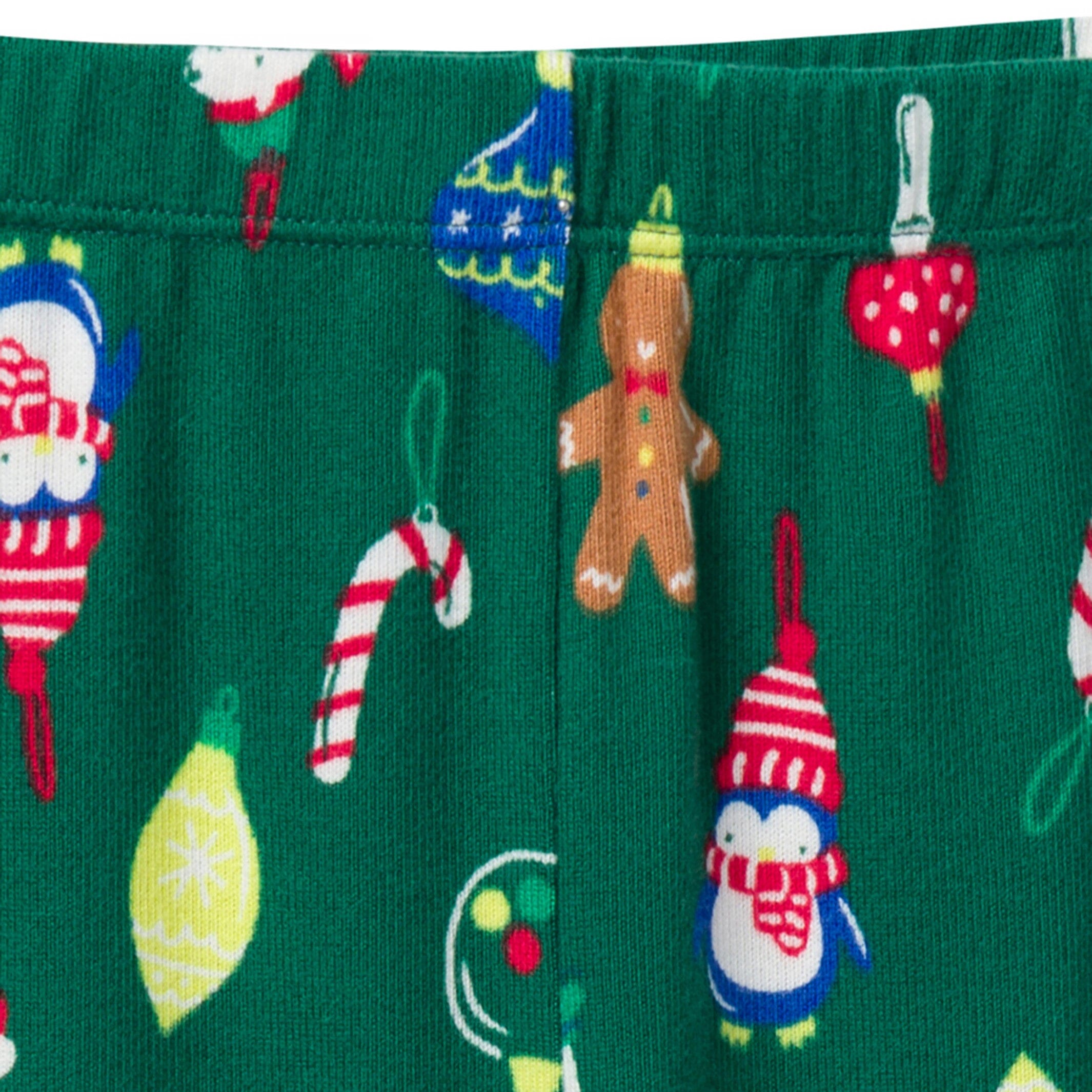 2-Piece Infant & Toddler Neutral Ornaments Hacci Snug Fit Pajama Set - Image 7