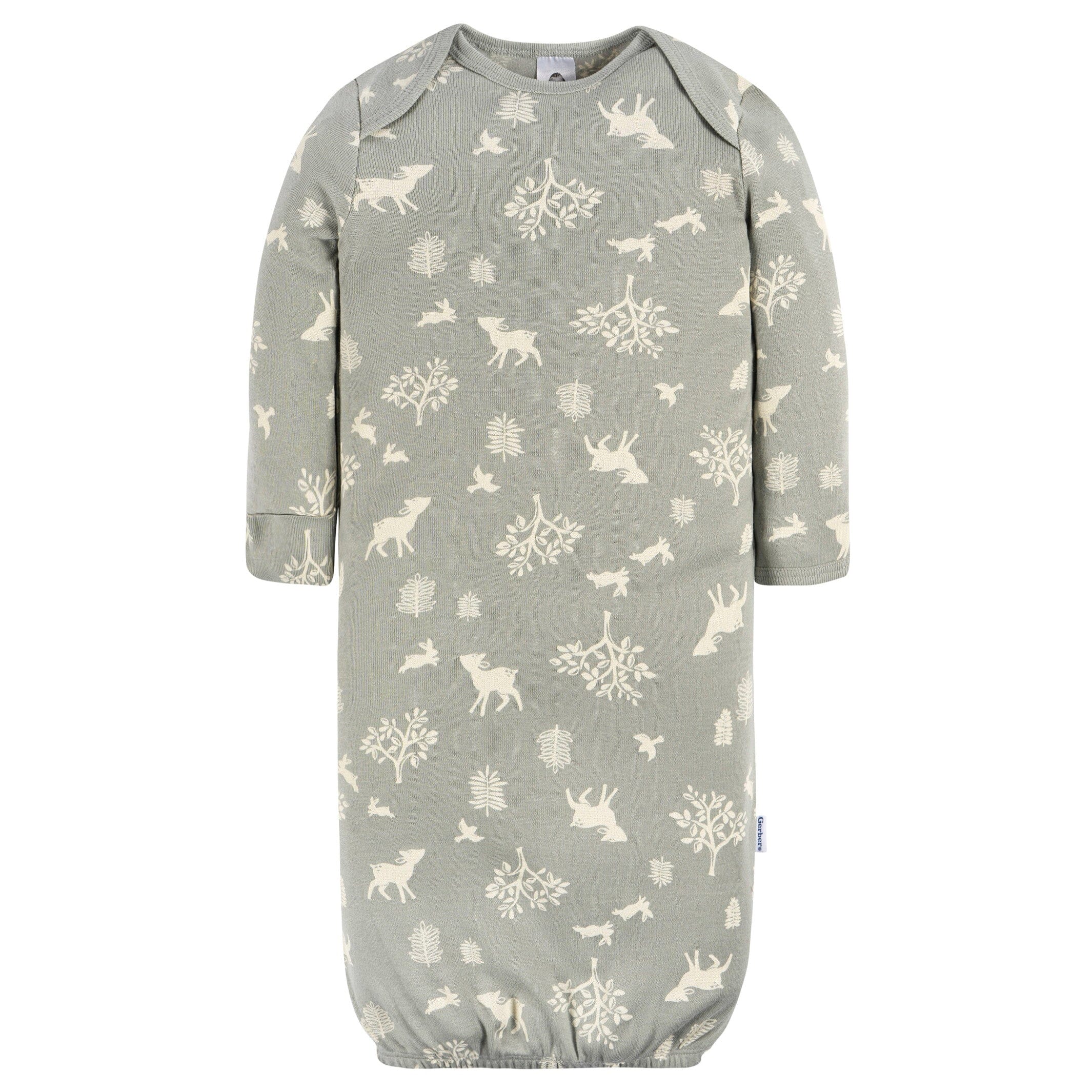 4-Pack Baby Girls Woodland Love Gowns - Image 7