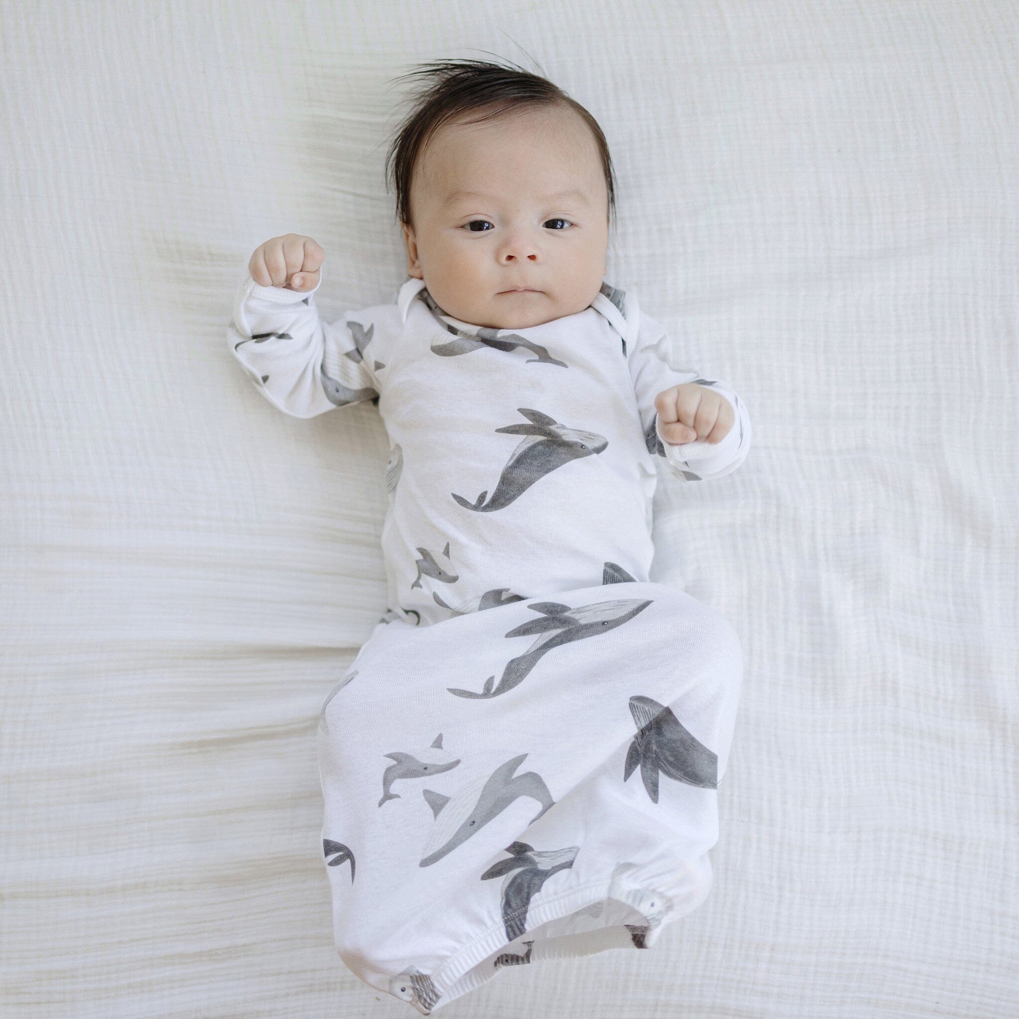 4-Pack Baby Boys Grey Coastal Gowns - Image 2
