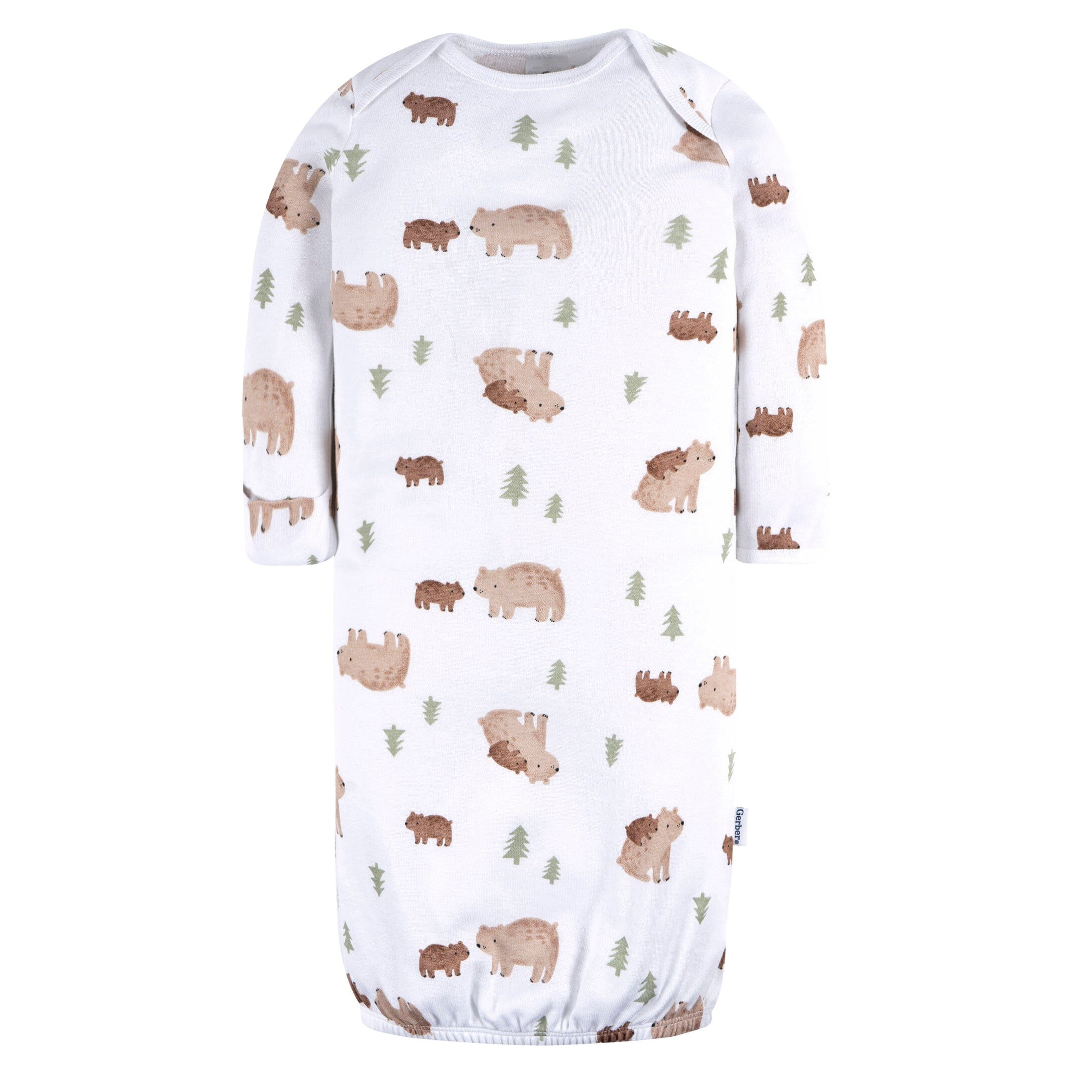 4-Pack Baby Boys Forest Bears Gowns - Image 4