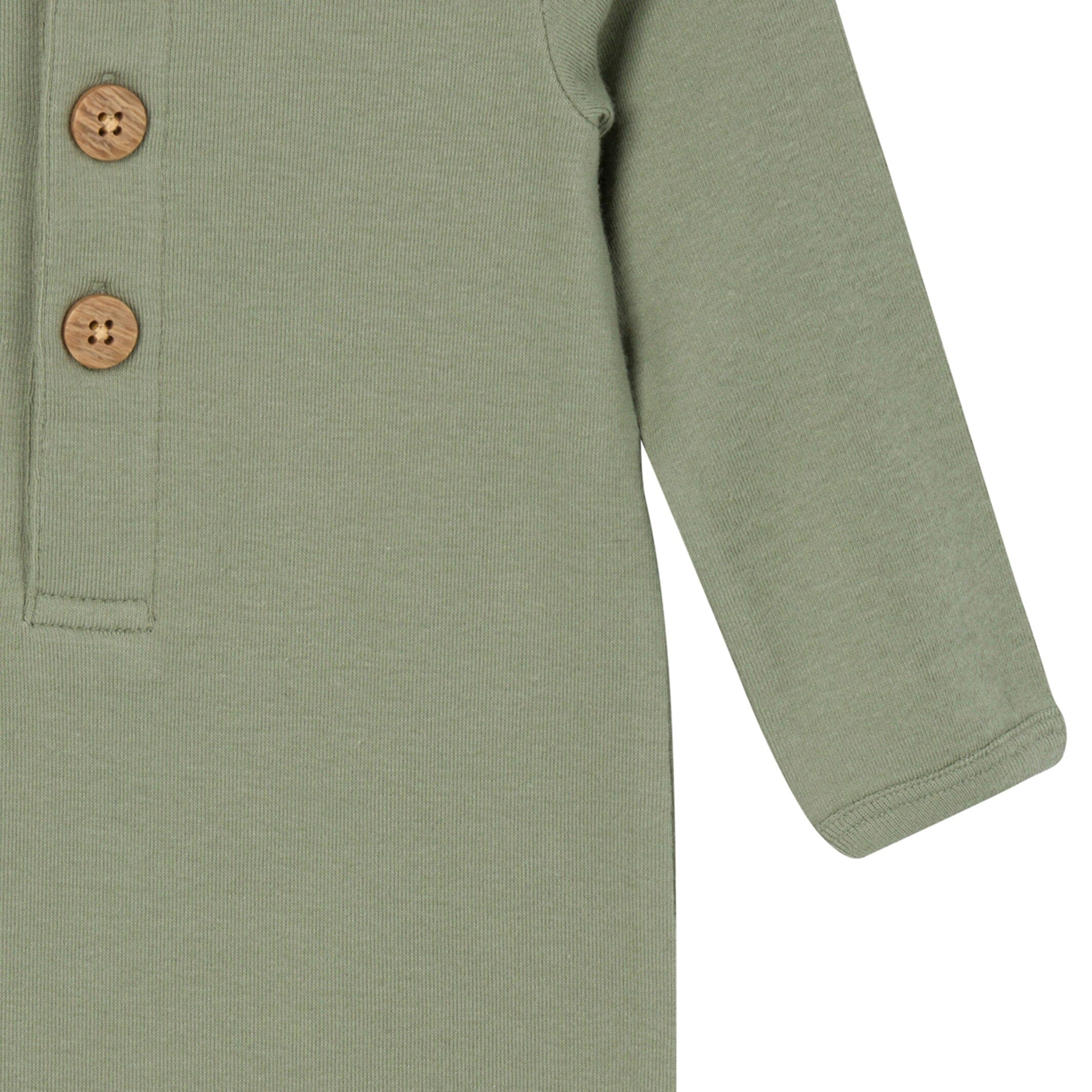 2-Pack Baby Boys Rust & Olive Rompers - Image 4