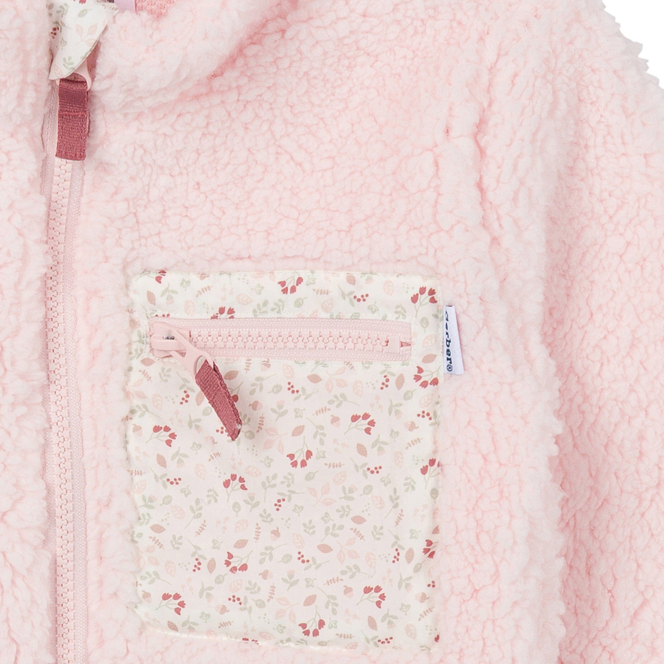 Toddler Girls Pink Sherpa Jacket - Image 3