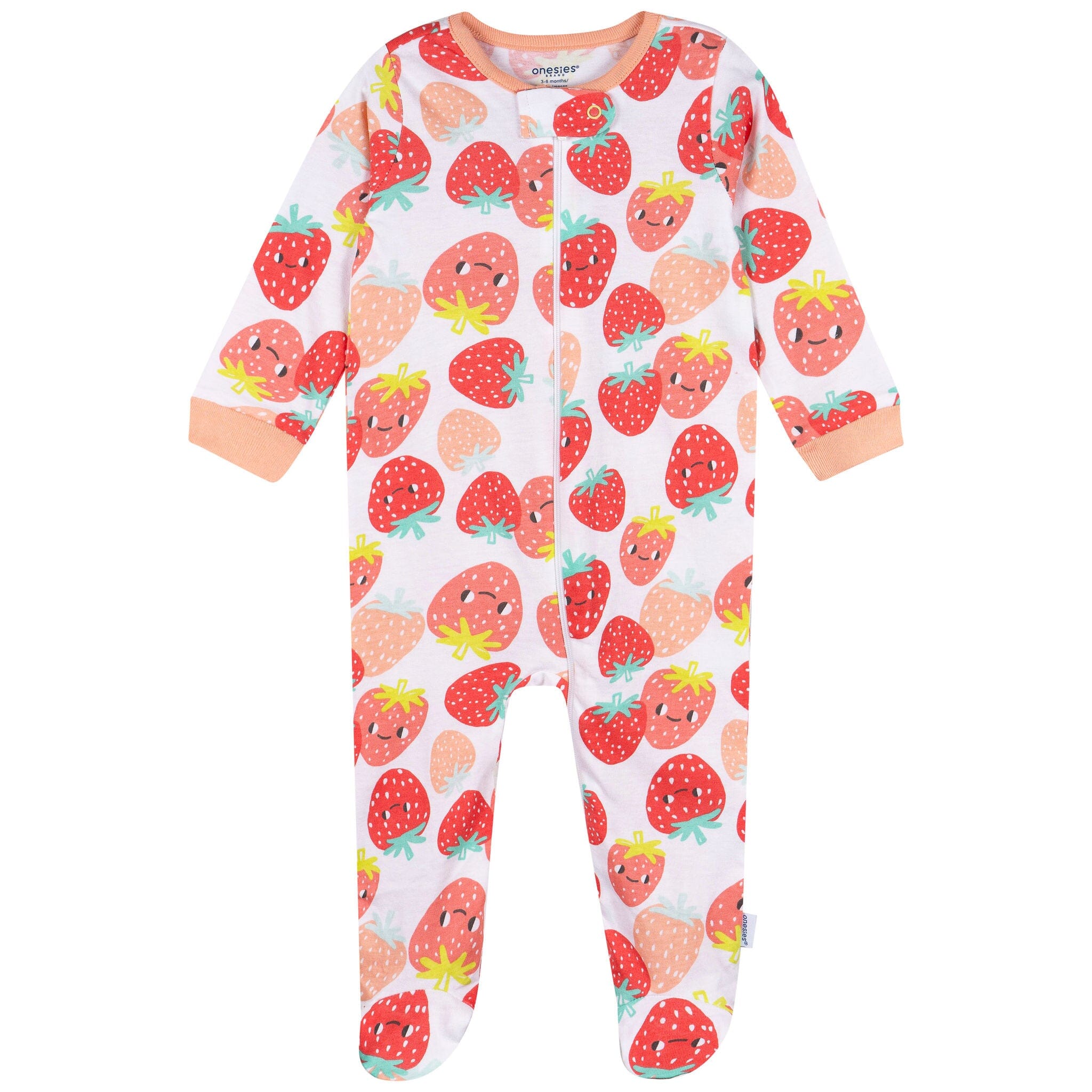 4-Pack Baby Girls Strawberry Sleep 'N Play - Image 5