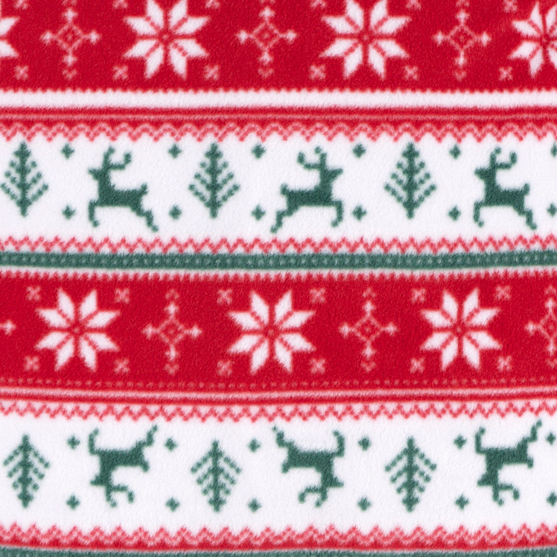 2-Pack Baby & Toddler Neutral Deer Fair Isle Fleece Pajamas - Image 5