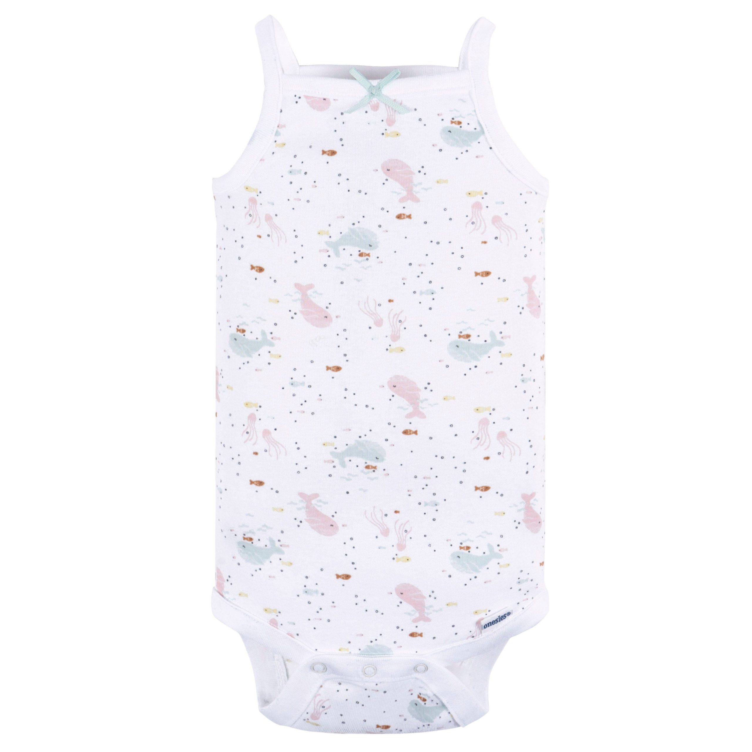 4-Pack Baby Girls Seaside Sleeveless Onesies® Bodysuits - Image 3