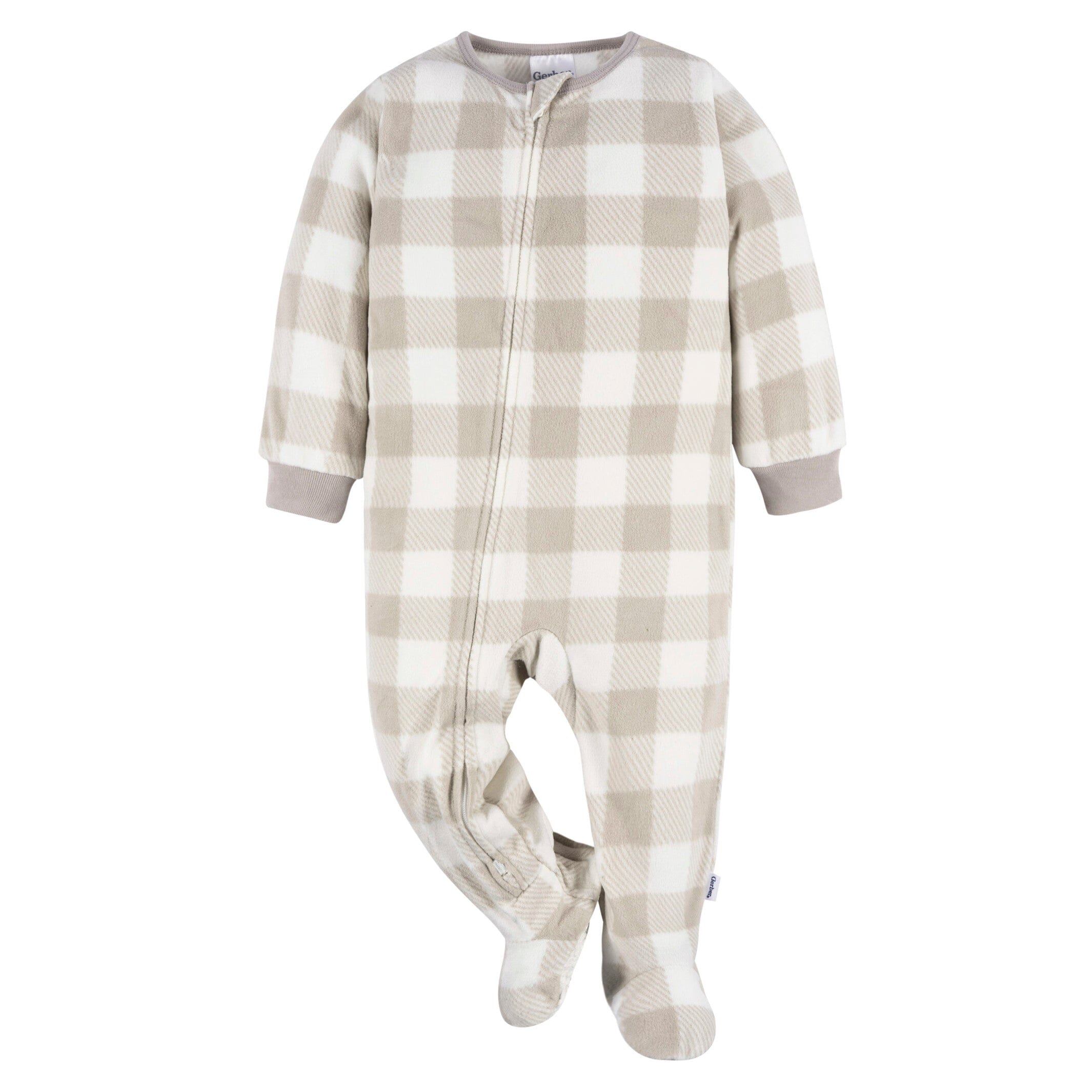 2-Pack Baby & Toddler Neutral Moons Fleece Pajamas - Image 4