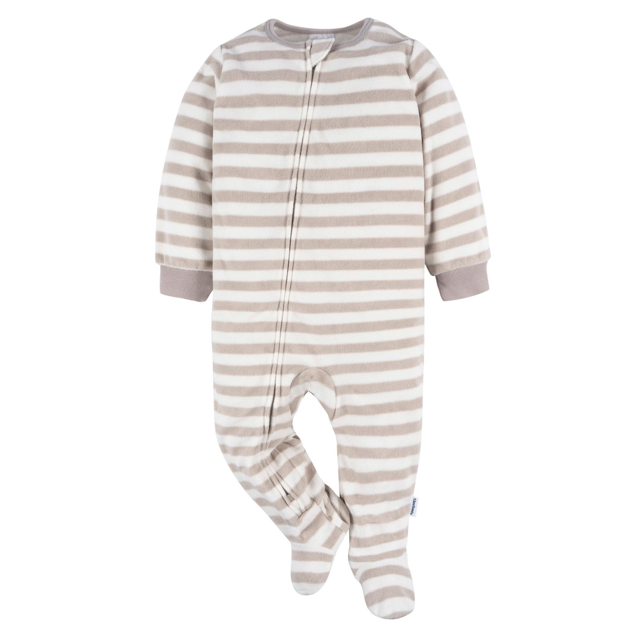 2-Pack Baby & Toddler Neutral Stars Fleece Pajamas - Image 2