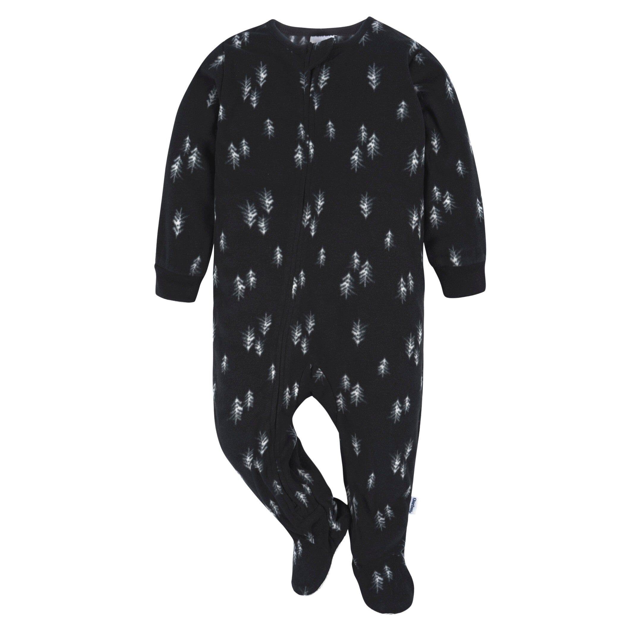 2-Pack Baby & Toddler Neutral Buffalo Plaid & Trees Fleece Pajamas - Image 2