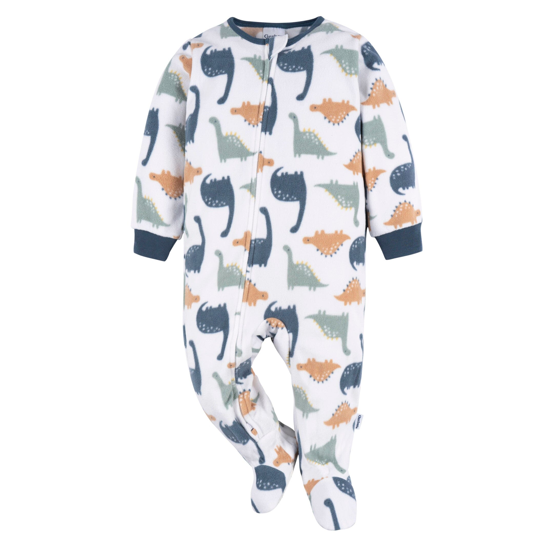 2-Pack Baby & Toddler Boys Dinos & Wide Stripe Fleece Pajamas - Image 4