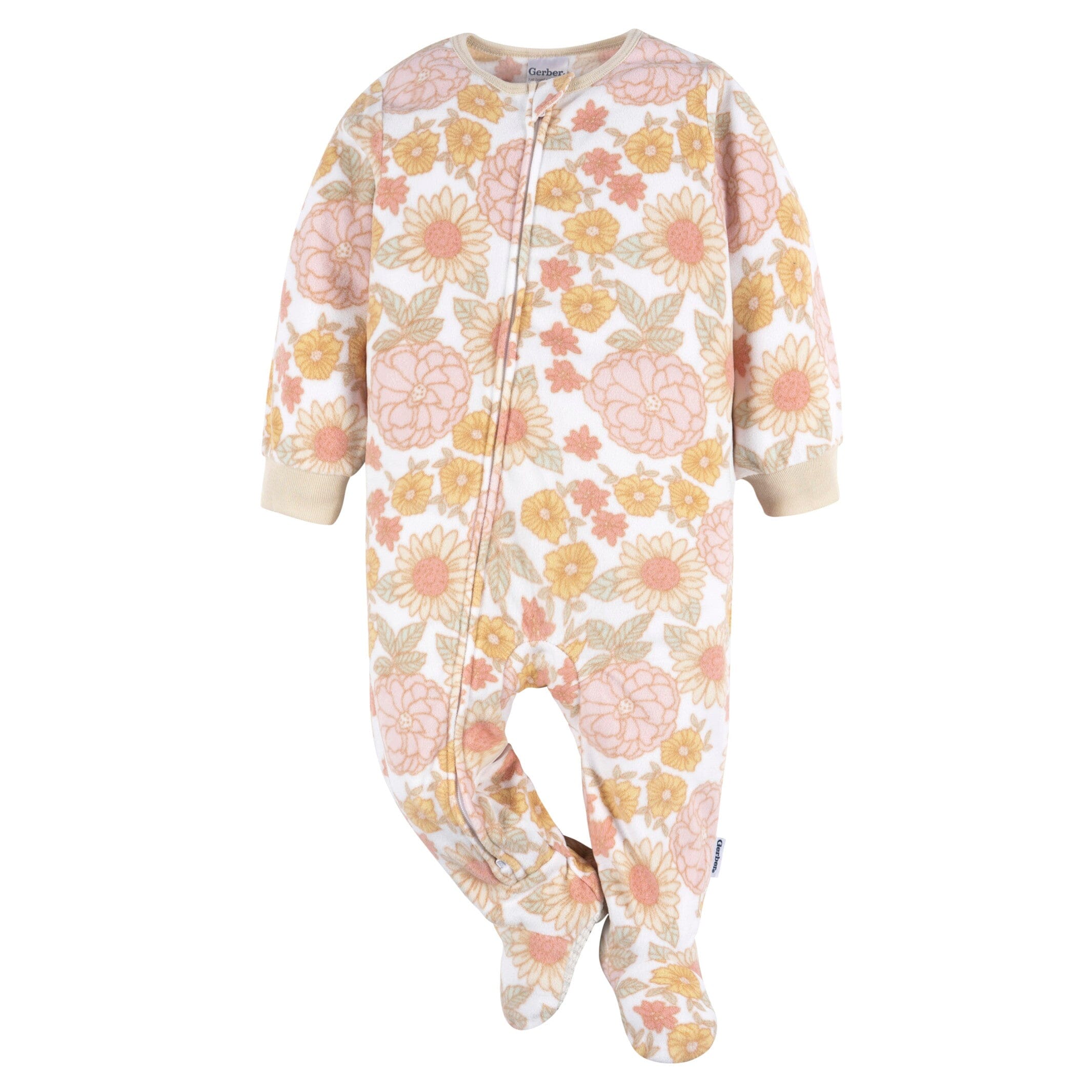 2-Pack Toddler Girls Pink Floral Fleece Pajamas, 5T - Image 4