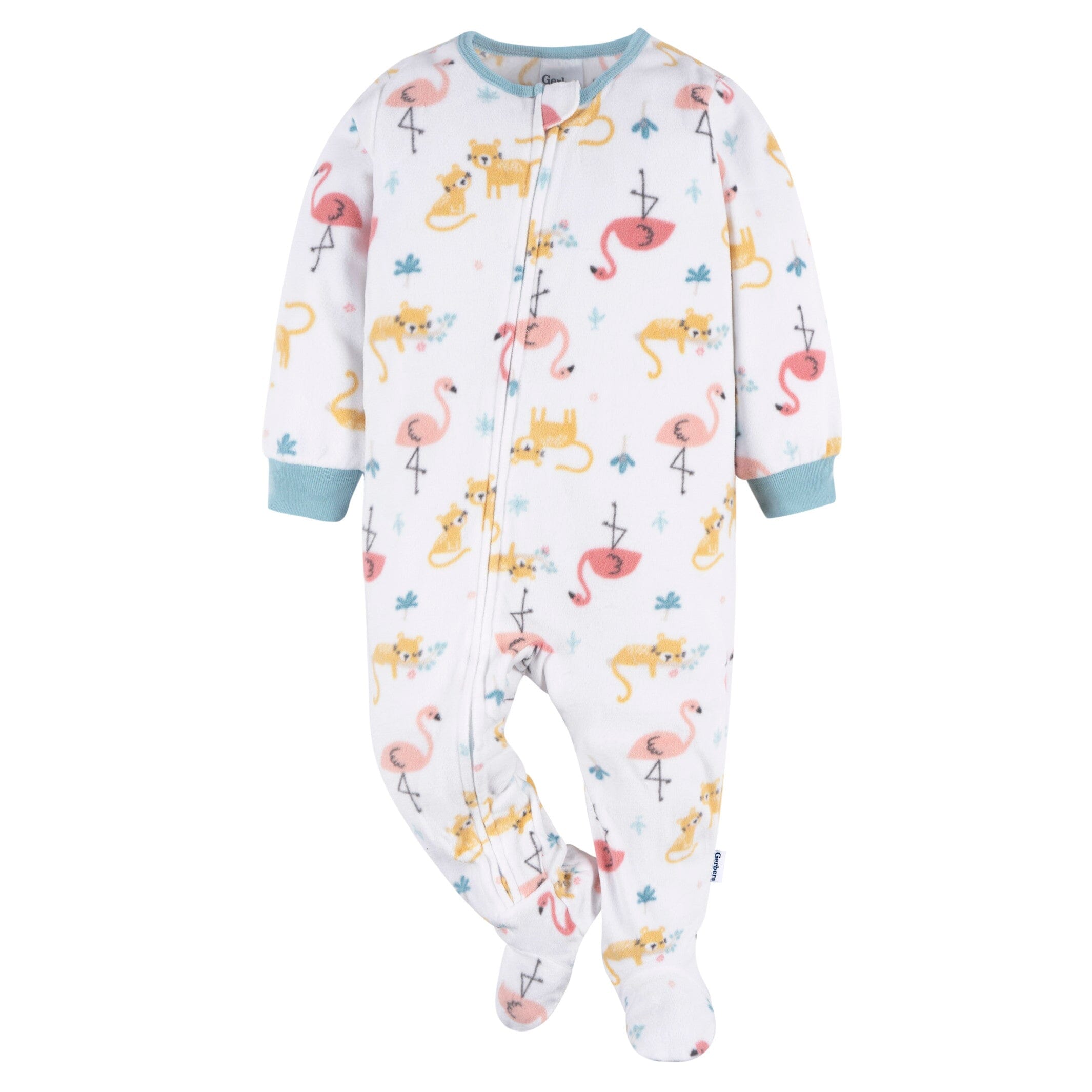 2-Pack Baby & Toddler Girls Pink Flamingos Fleece Pajamas - Image 5