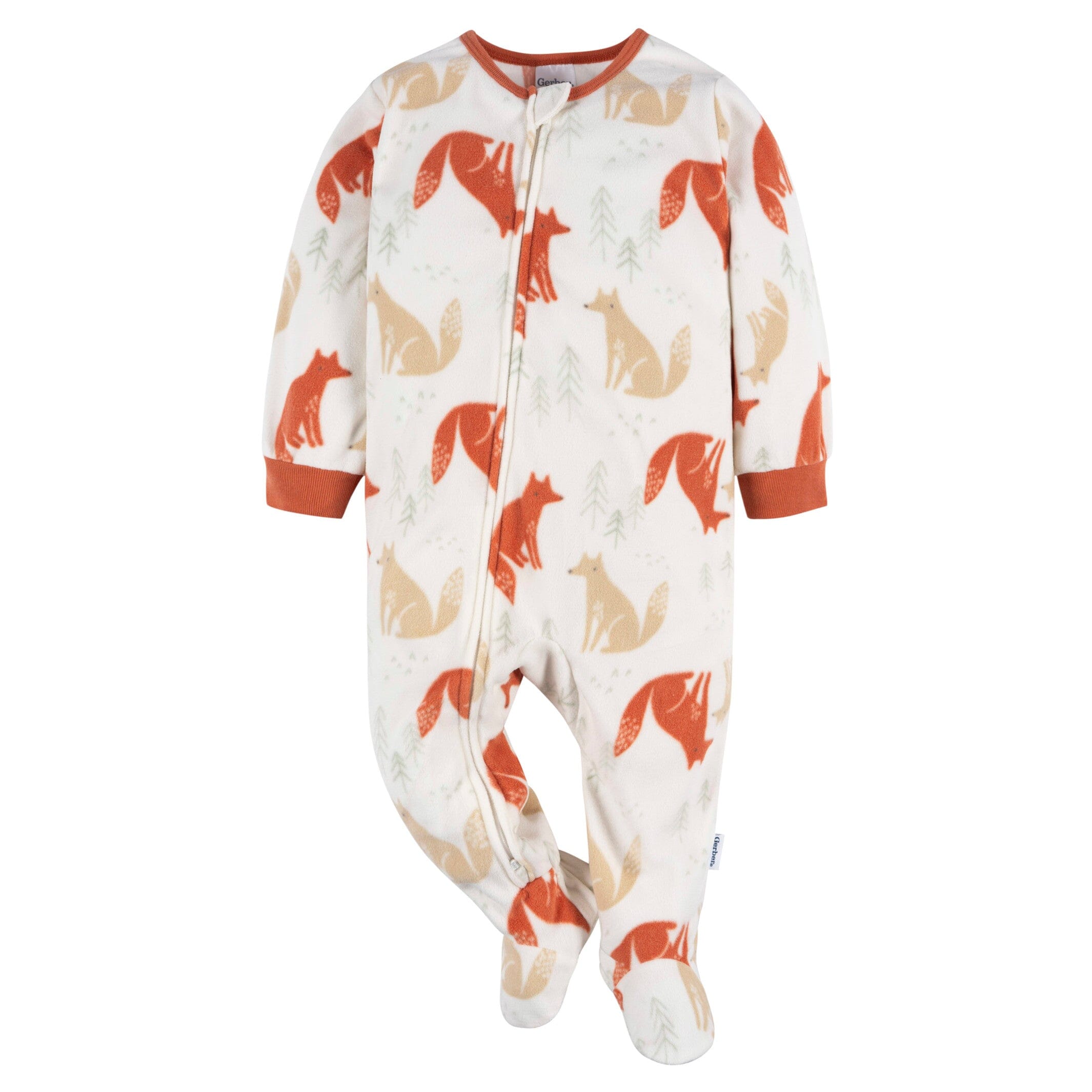2-Pack Baby & Toddler Boys Fox Stripe Fleece Pajamas - Image 4