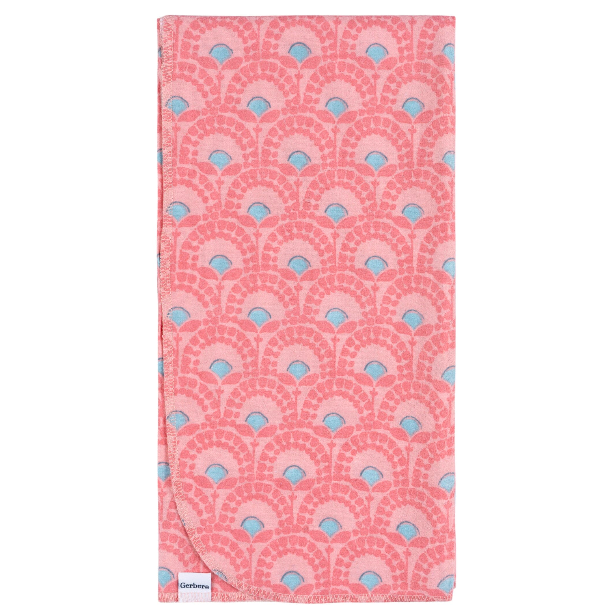 4-Pack Baby Girls Animal Geo Flannel Blankets - Image 3