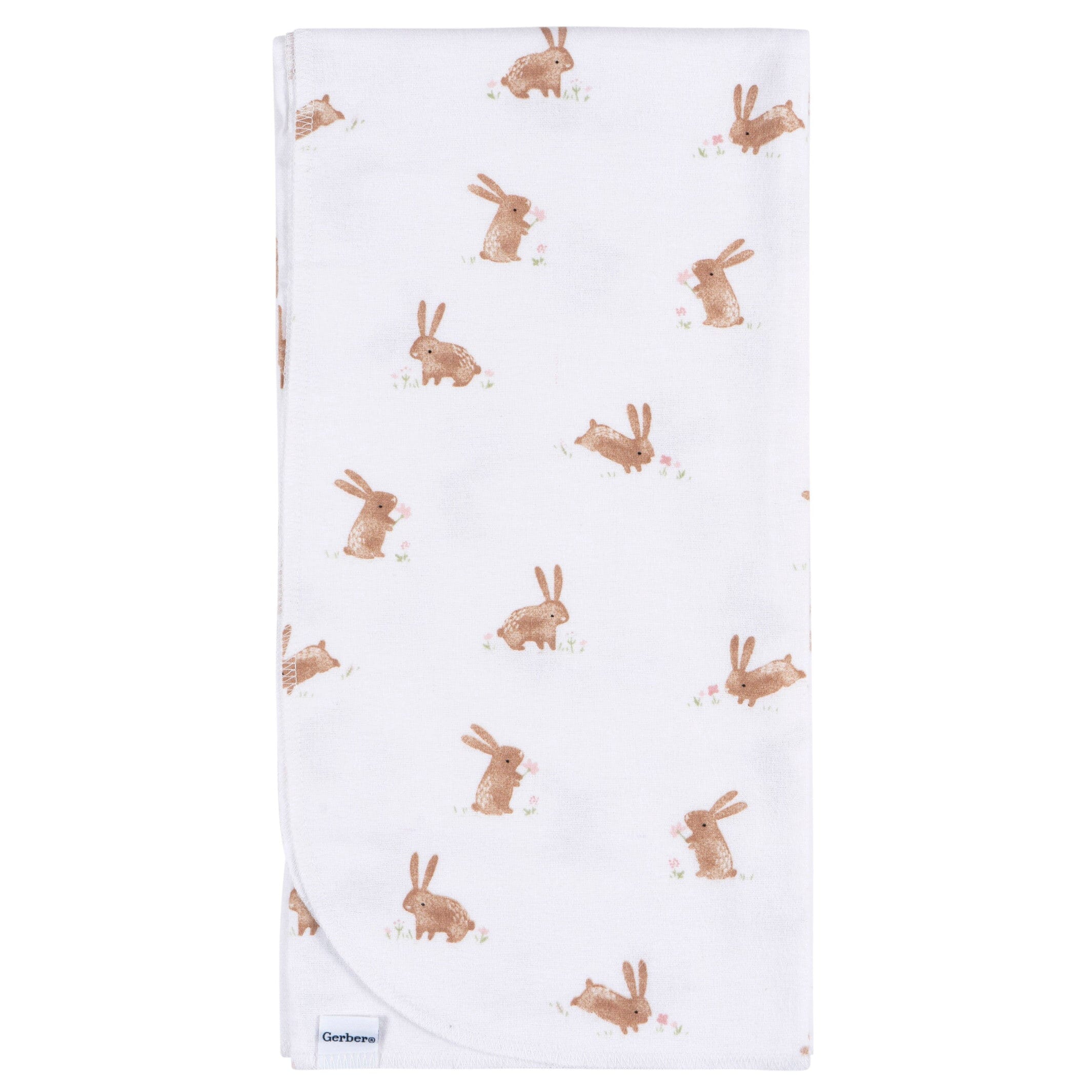 4-Pack Baby Girls Retro Floral Flannel Blankets - Image 4