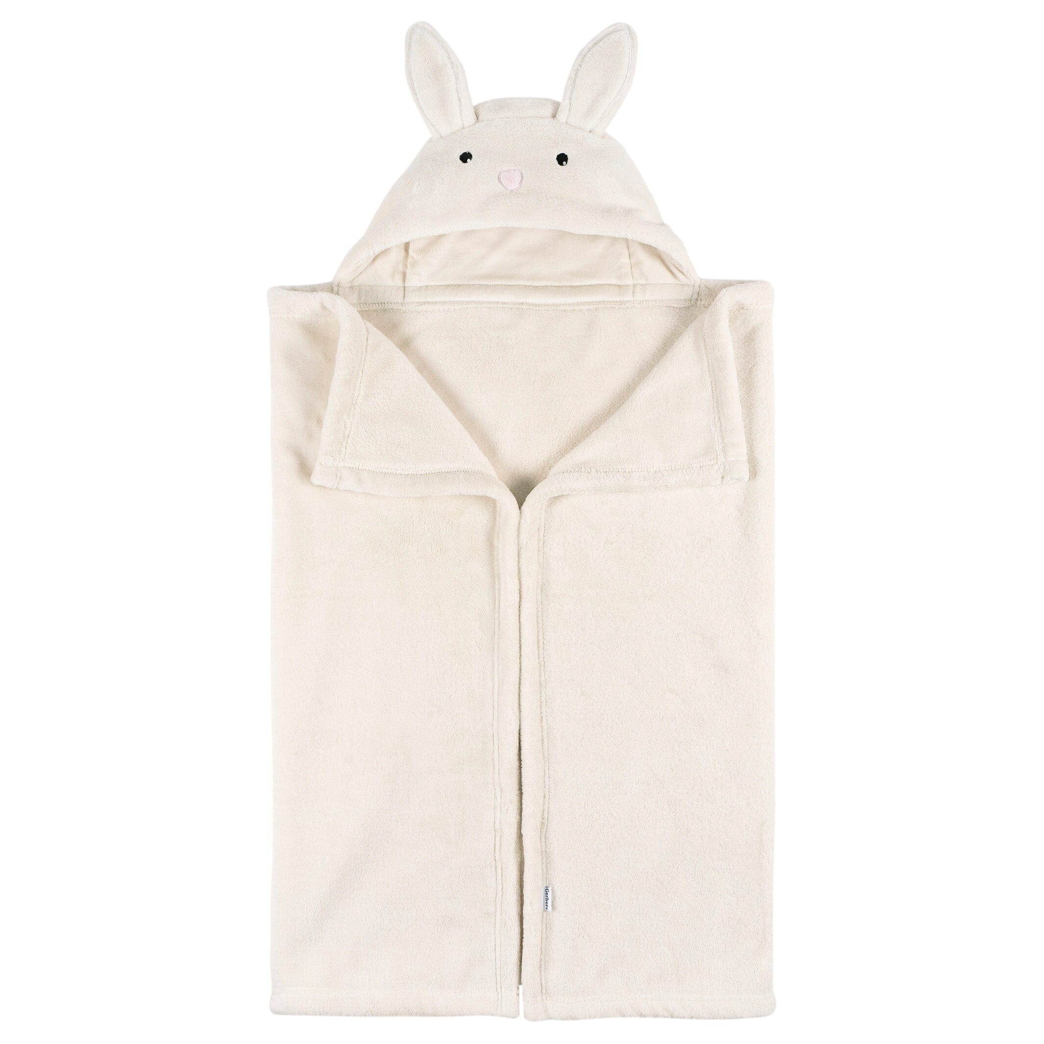 Embroidered 2-Piece Bunny Hooded Wearable Blanket & Security Blanket Set - Image 4
