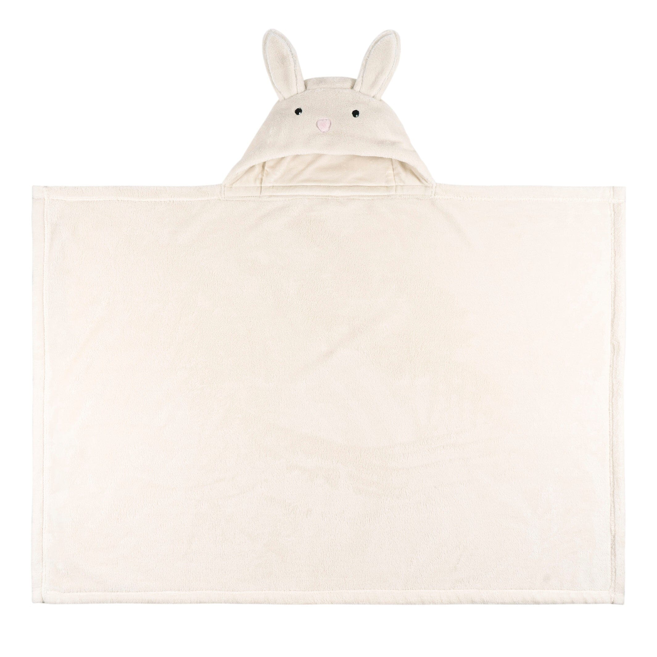 Embroidered 2-Piece Bunny Hooded Wearable Blanket & Security Blanket Set - Image 5