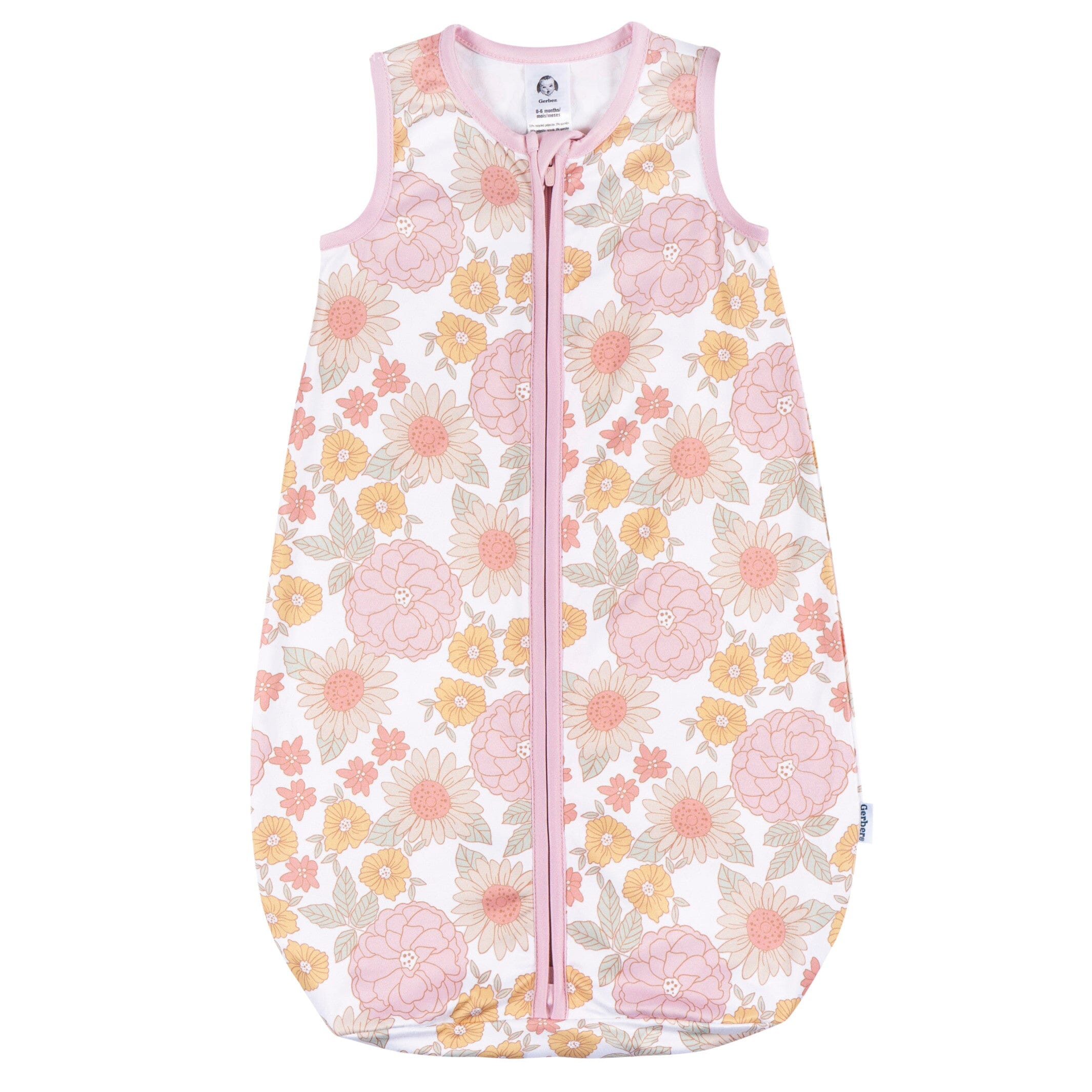 Baby Girls Retro Floral Sleepbag Wearable Blanket