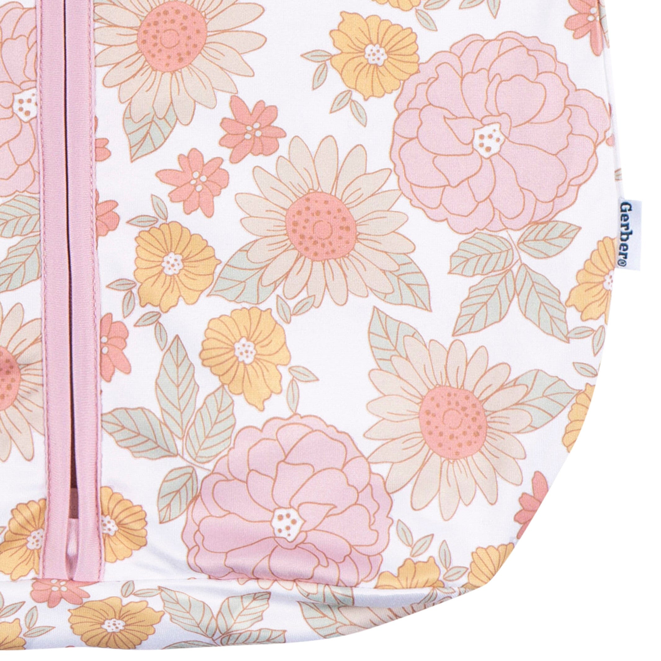 Baby Girls Retro Floral Sleepbag Wearable Blanket - Image 4