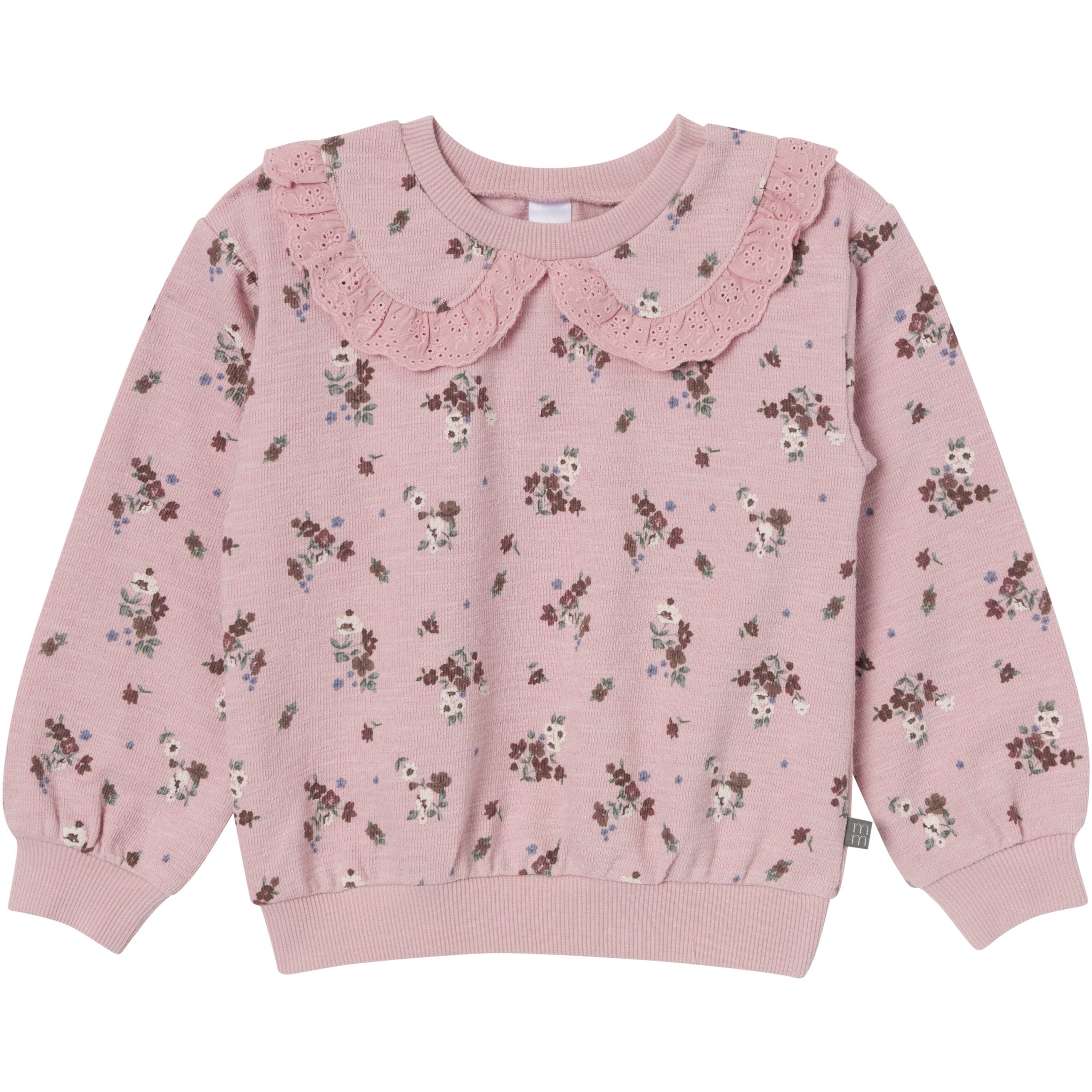 2-Piece Infant & Kid Girls Mauve Sweatshirt Set - Image 3