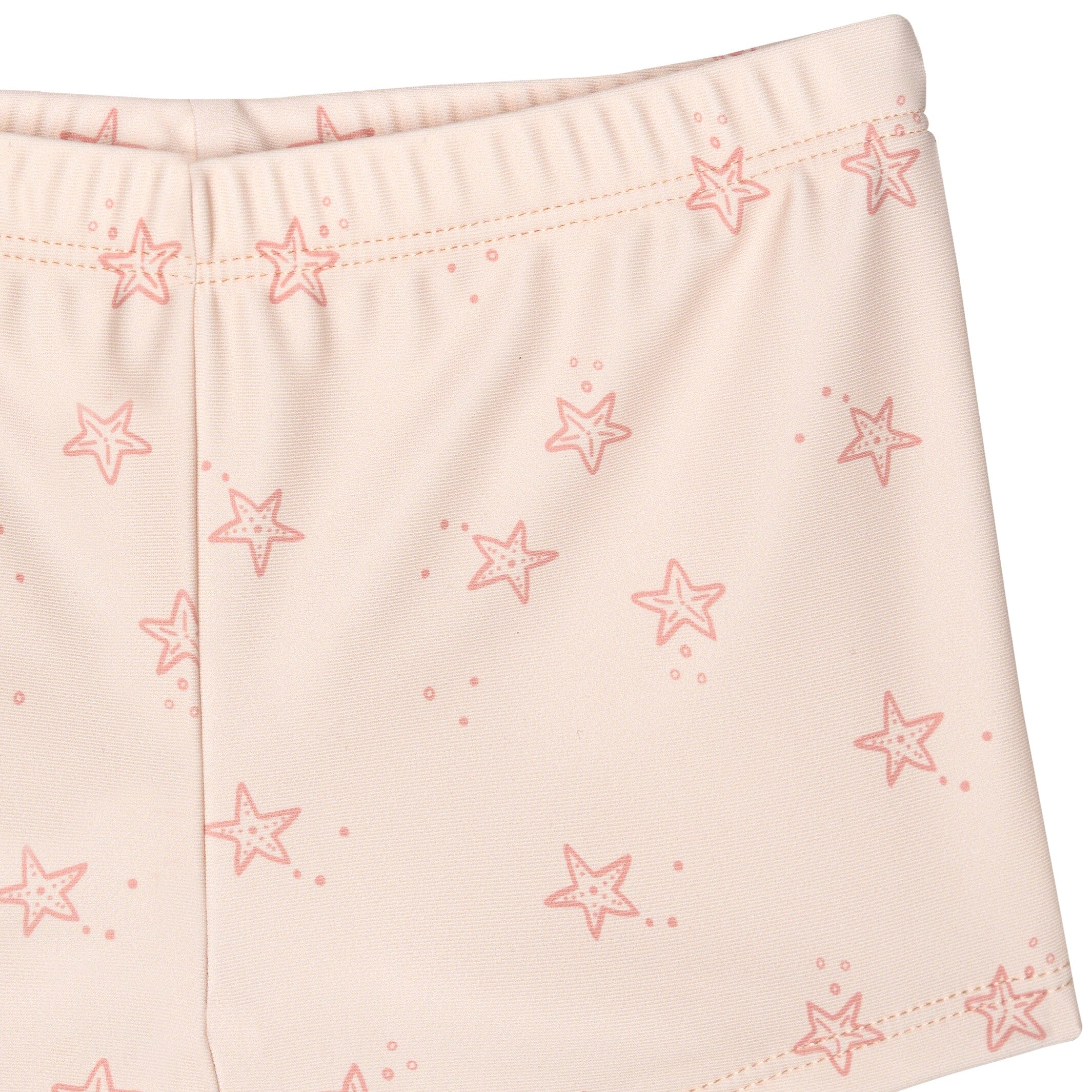 2-Piece Infant and Toddler Girls UPF 50+ Starfish Rash Guard & Swim Shorts Set - Image 8