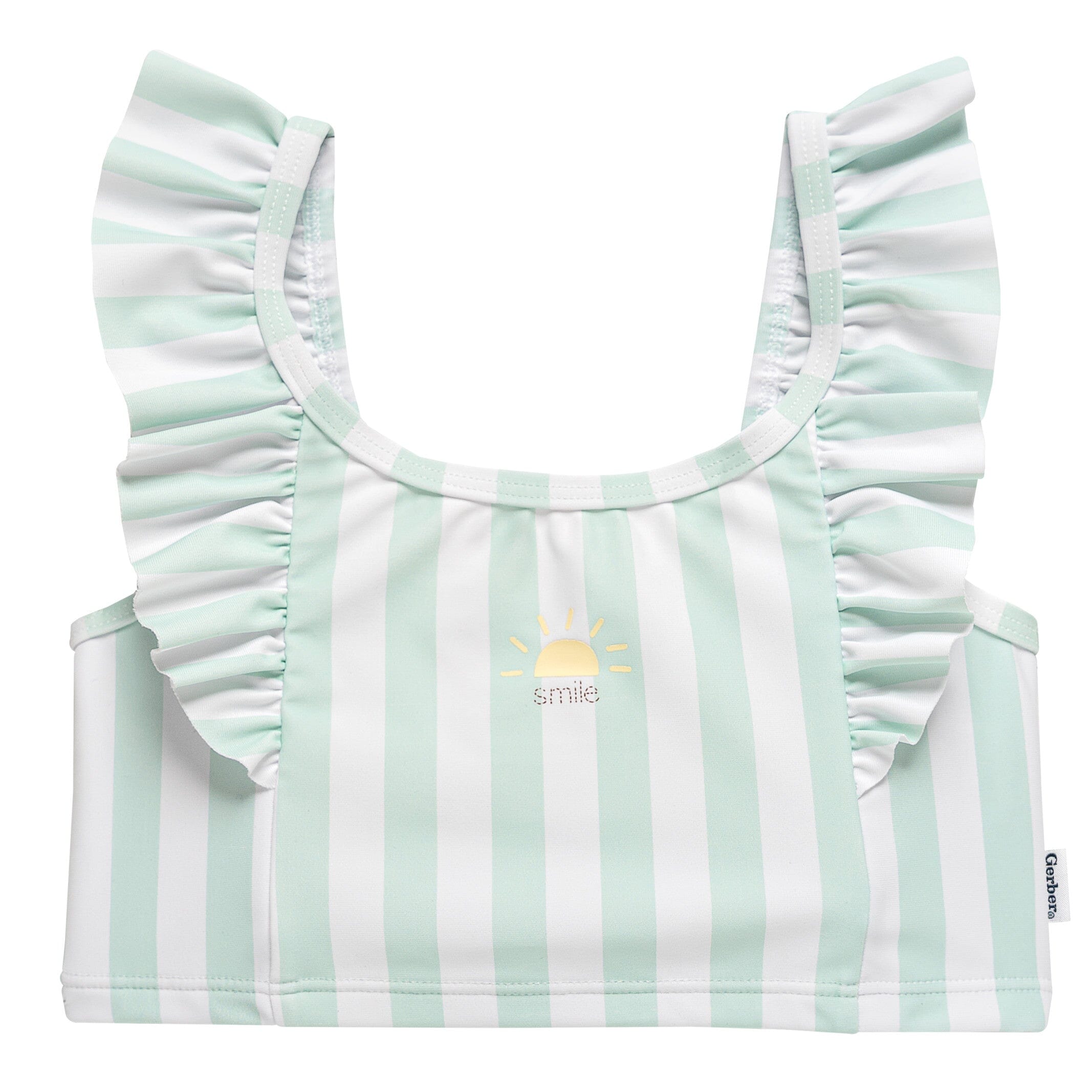 2-Piece Toddler Girls UPF 50+ Stripe Swimsuit Set - Image 4