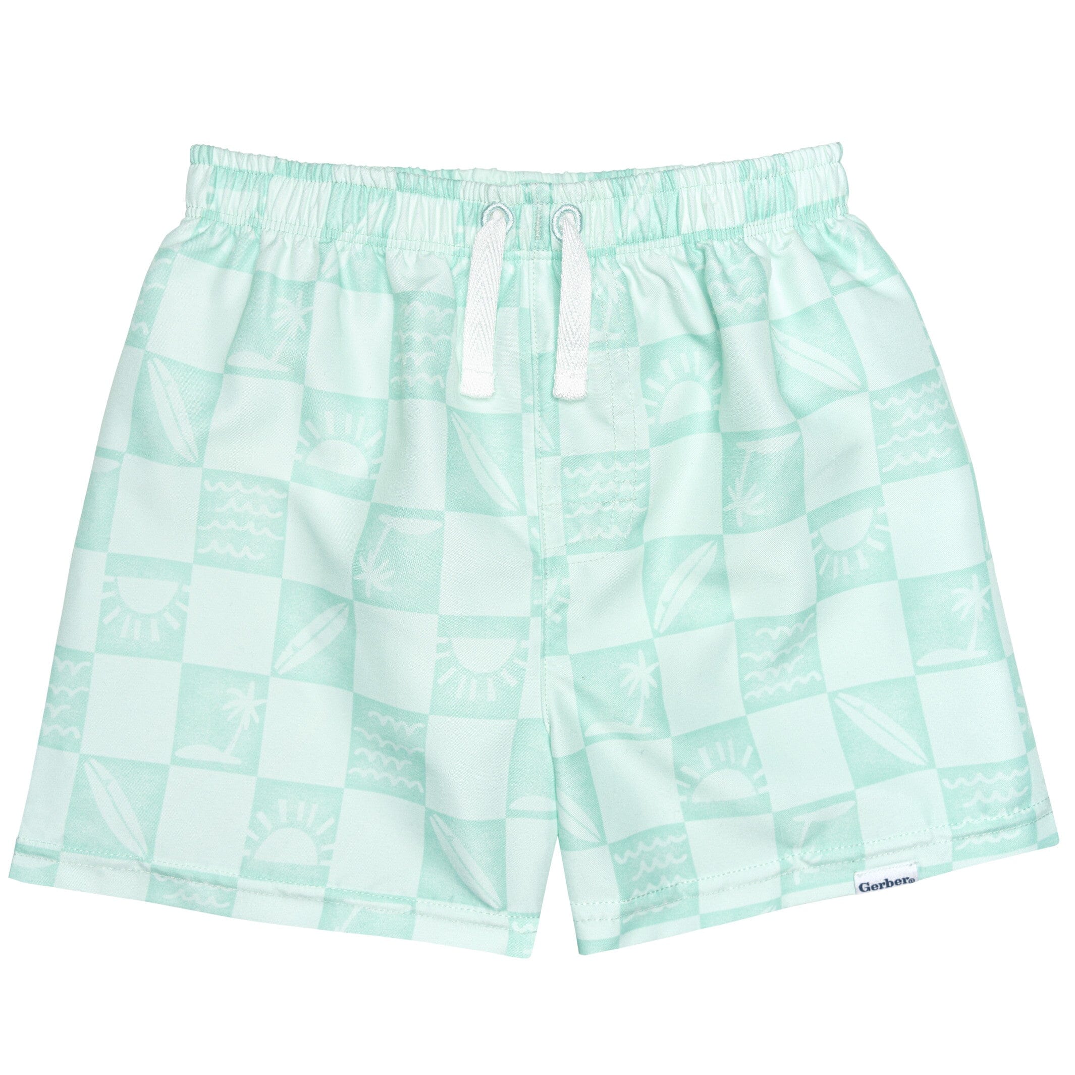 2-Pack Baby & Toddler Boys UPF 50+ Surf Swim Trunks - Image 5