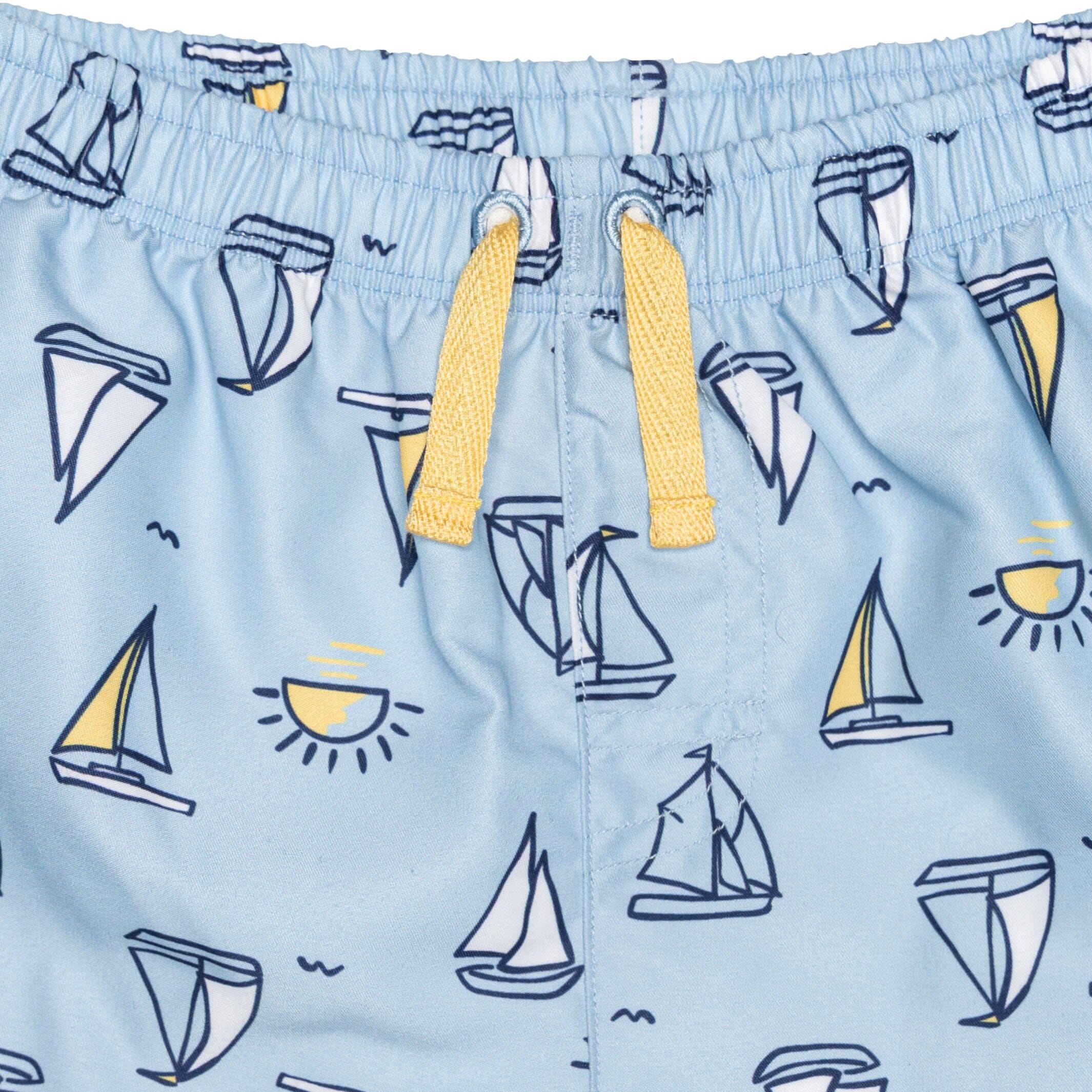 2-Pack Baby & Toddler Boys UPF 50+ Sailboats Swim Trunks - Image 4