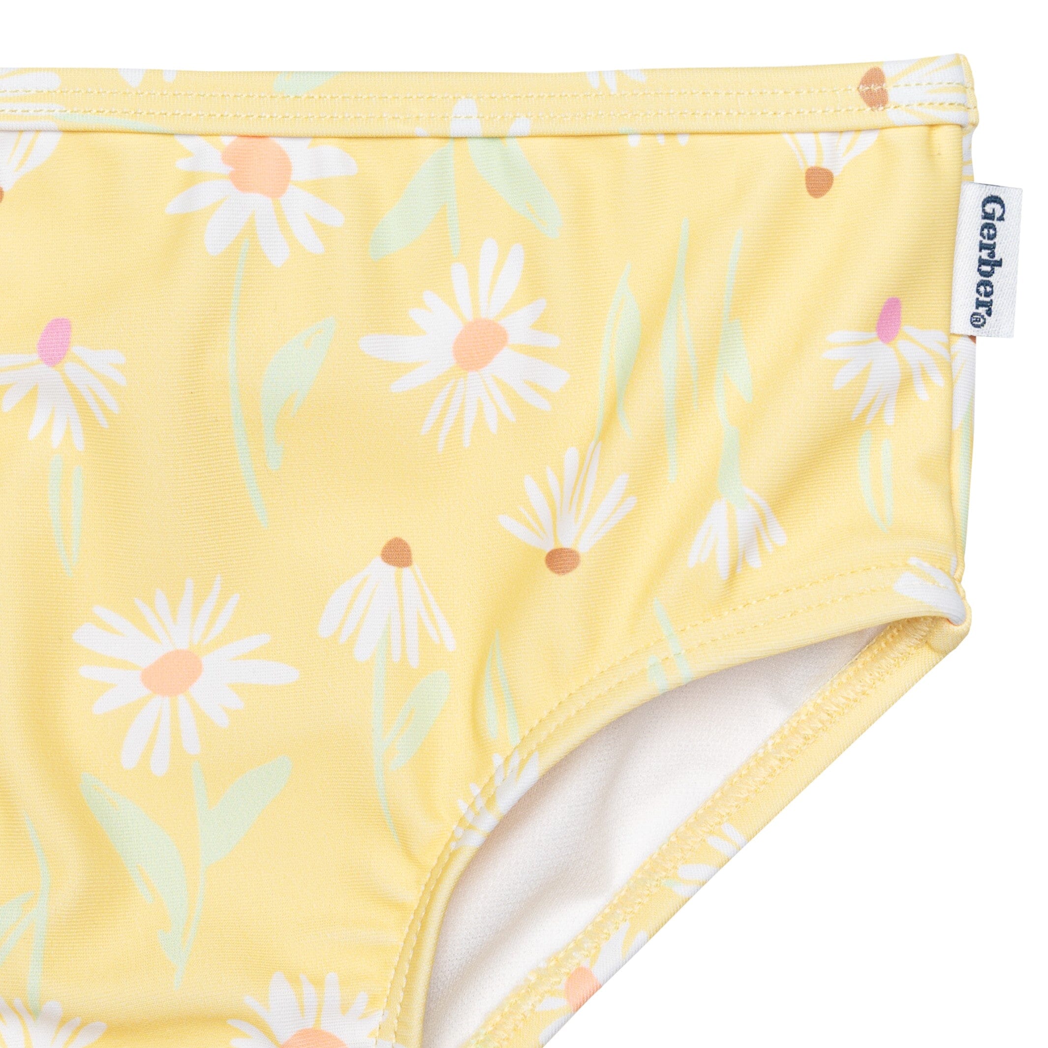 2-Piece Toddler Girls UPF 50+ Daisies Swimsuit Set - Image 6