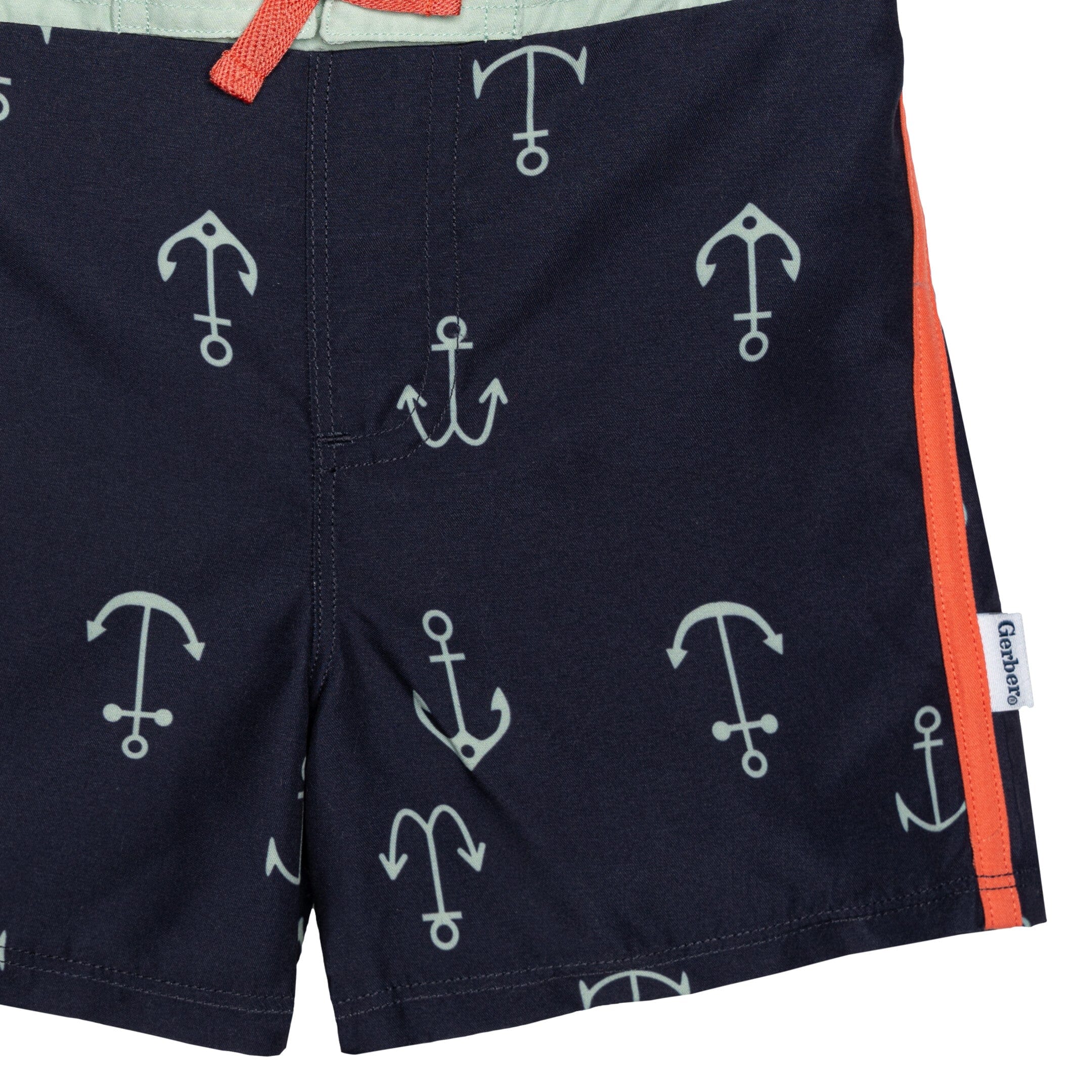 2-Piece Baby & Toddler Boys UPF 50+ Anchors Rash Guard & Swim Trunks Set - Image 6