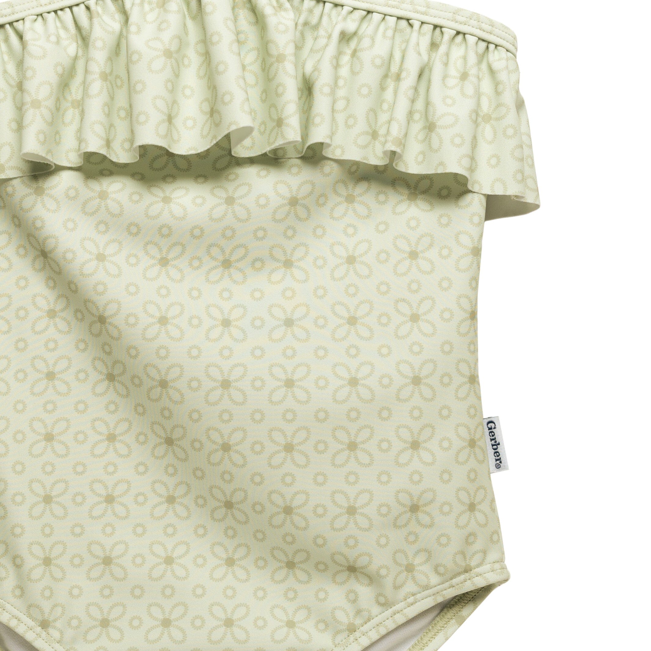 Toddler Girls UPF 50+ Eyelet Floral Print One-Piece Swimsuit - Image 4