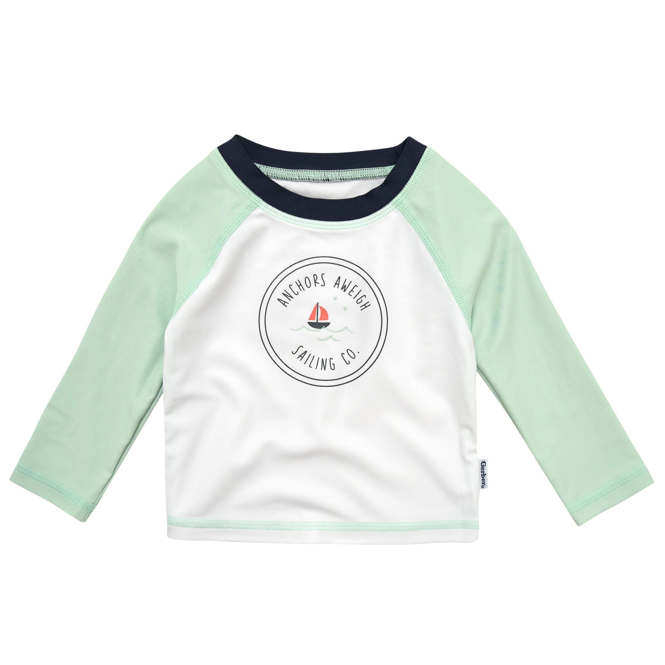 2-Piece Baby & Toddler Boys UPF 50+ Lighthouse Rash Guard & Swim Trunks Set - Image 3