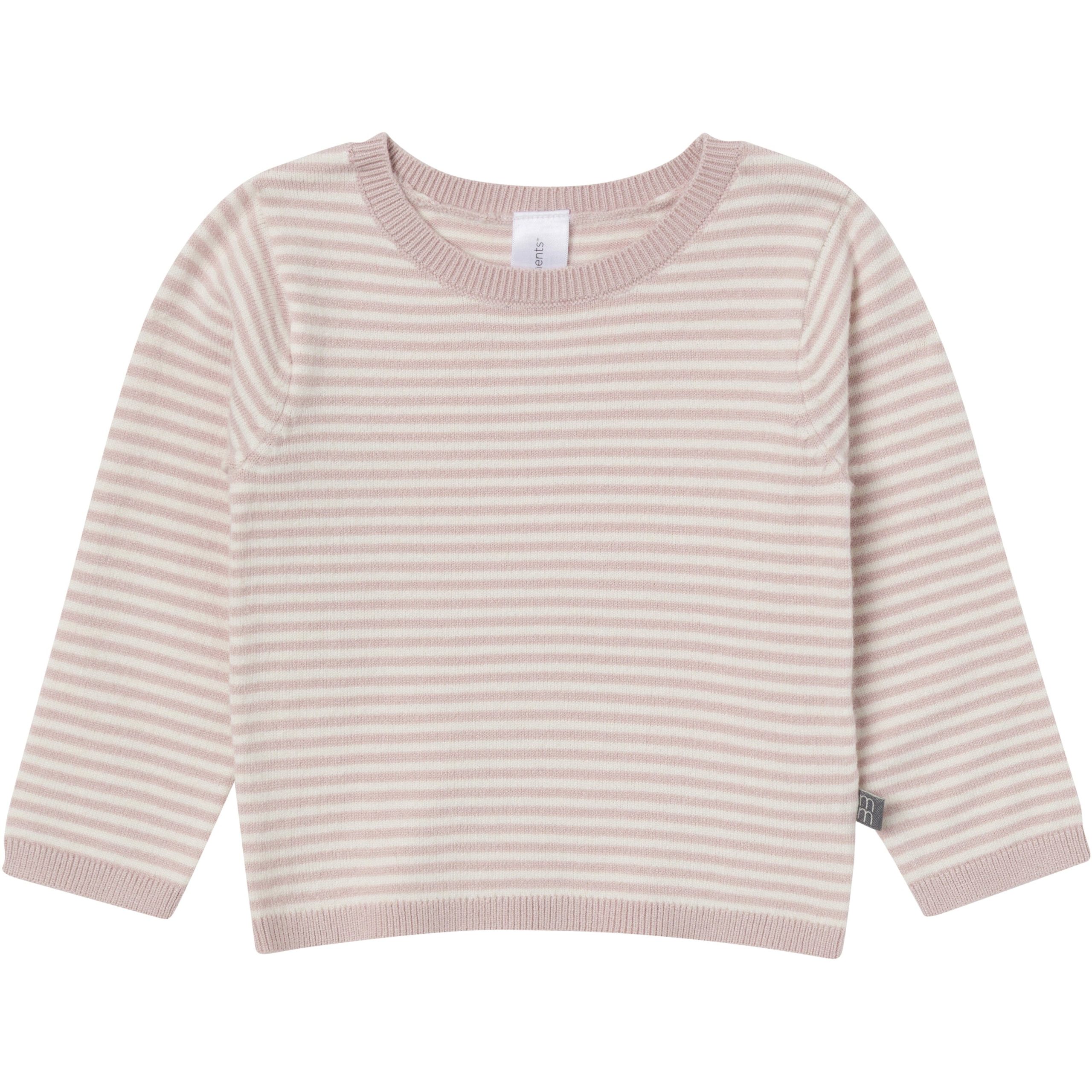 2-Piece Baby Girls Mauve Sweater Flutter Overall Set - Image 3