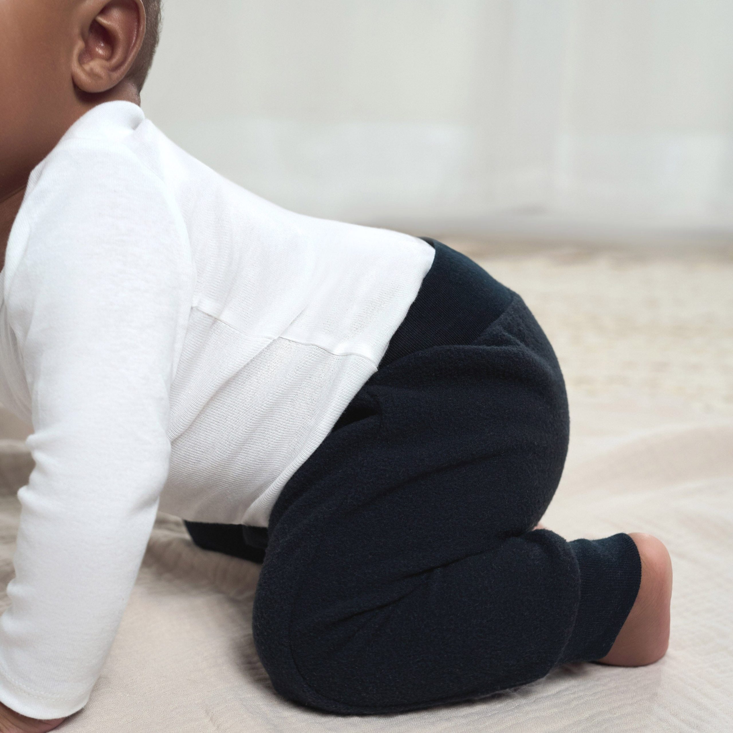4-Pack Baby Neutral Grey Fleece Pants - Image 4