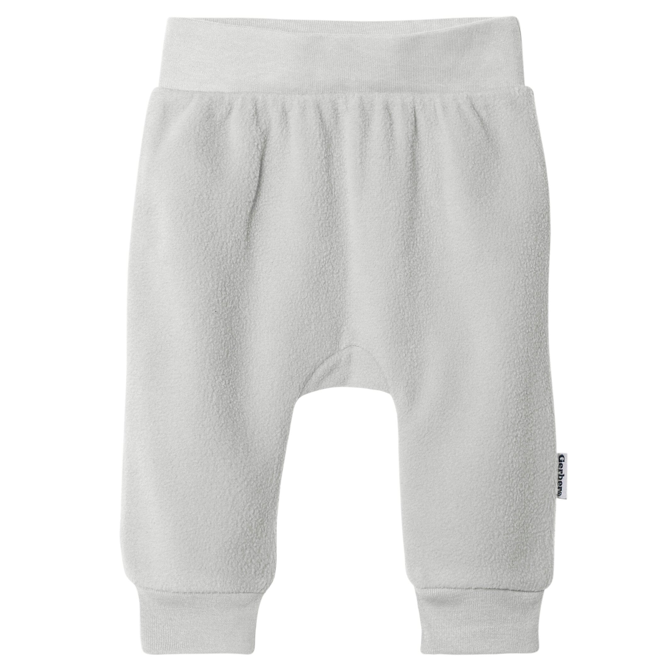 4-Pack Baby Neutral Grey Fleece Pants - Image 7