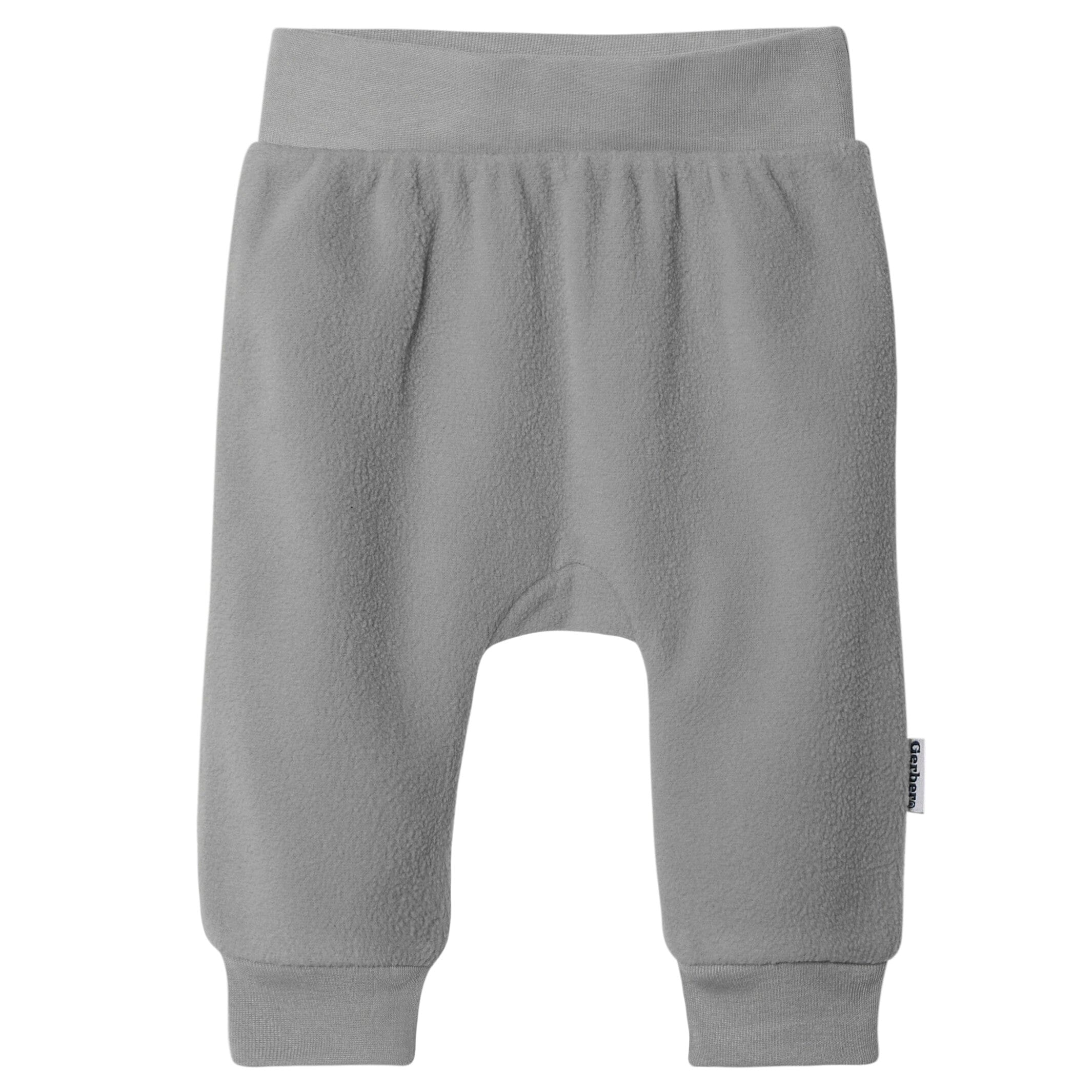 4-Pack Baby Neutral Grey Fleece Pants - Image 8