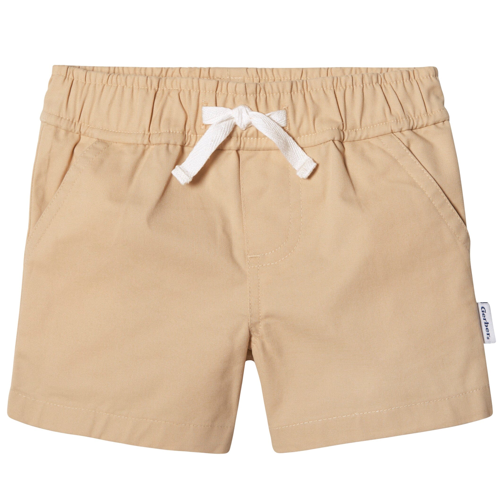 2-Pack Baby & Toddler Boys Olive and Dark Khaki Twill Shorts - Image 4