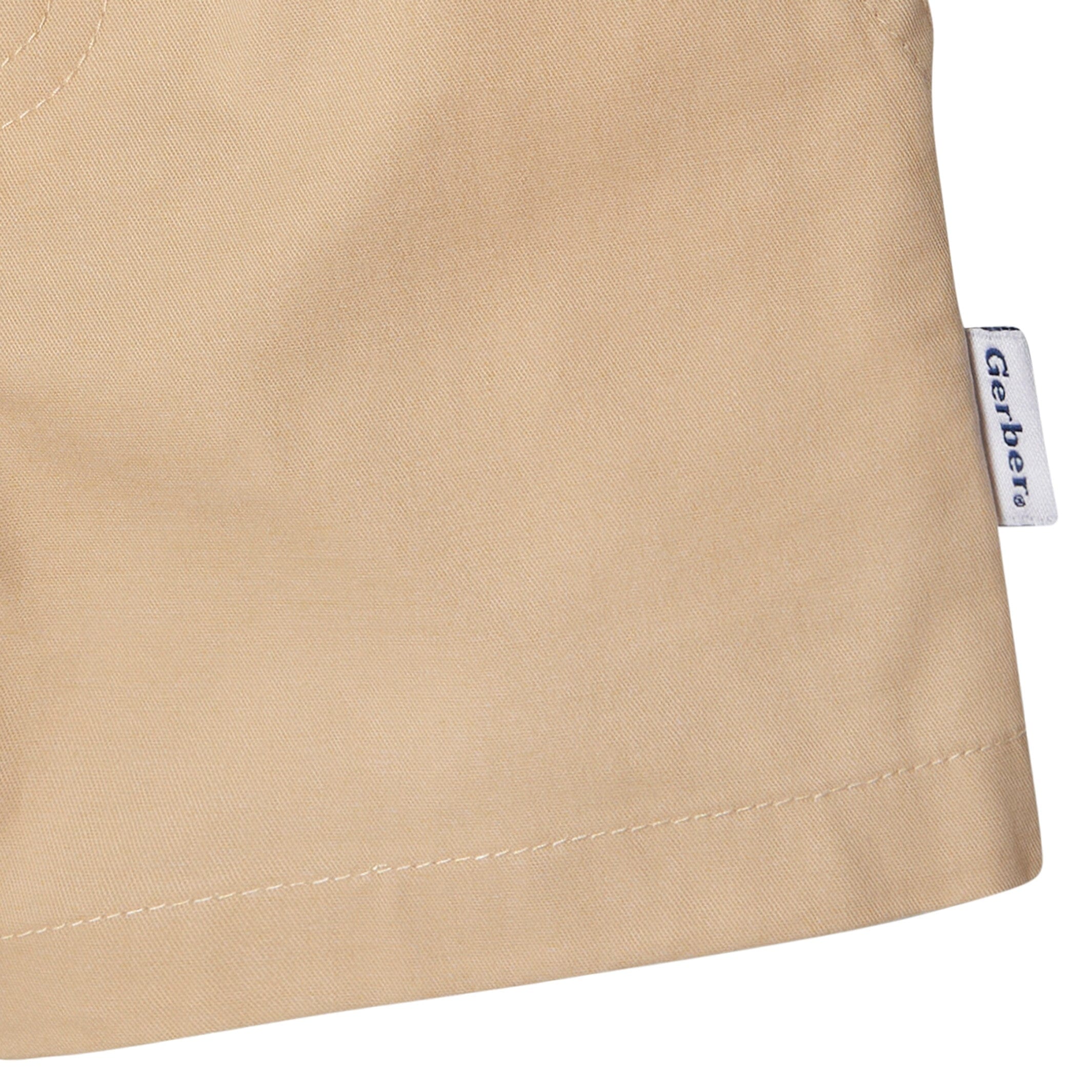 2-Pack Baby & Toddler Boys Olive and Dark Khaki Twill Shorts - Image 6
