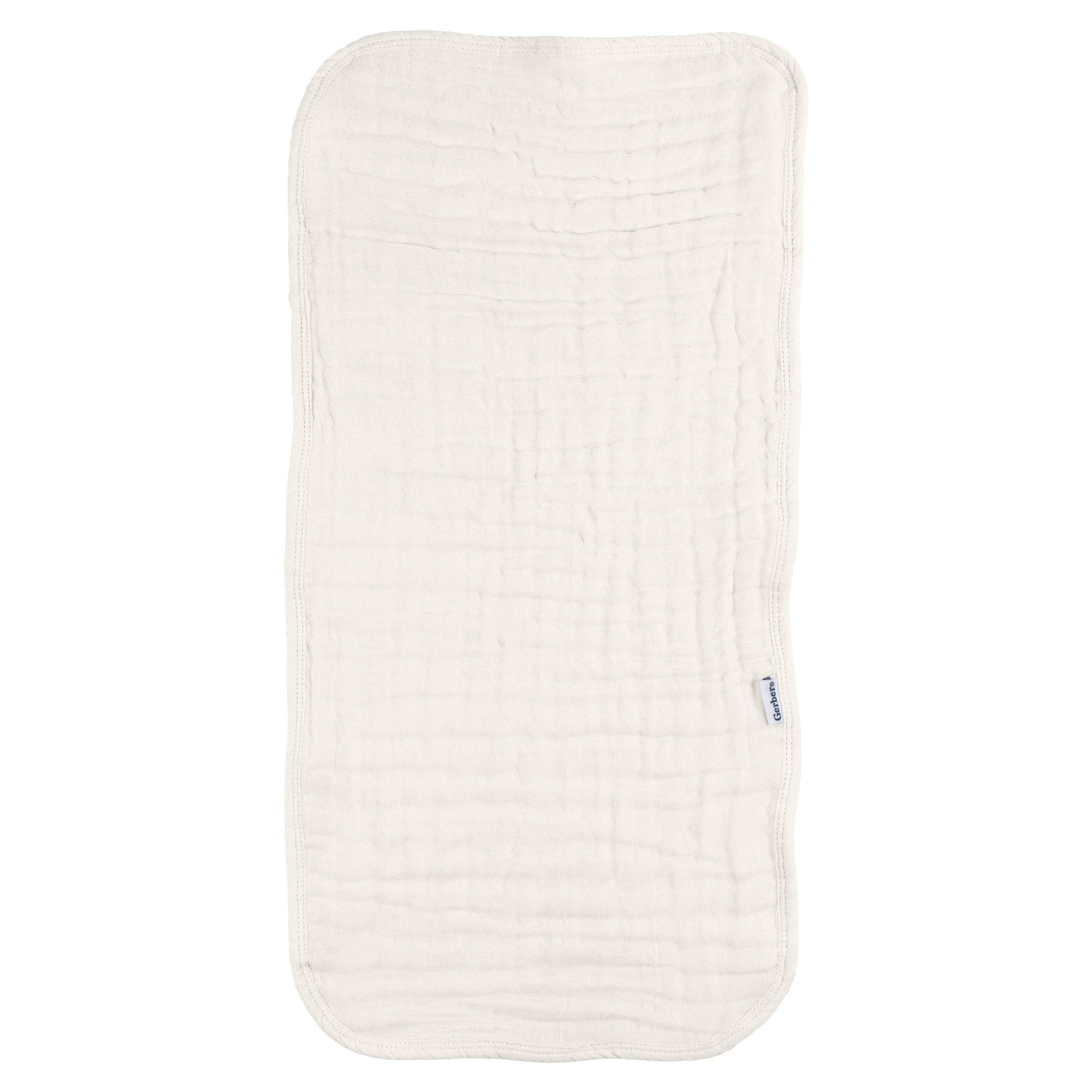 6-Pack Baby Neutral Vanilla Muslin Burp Cloths - Image 3